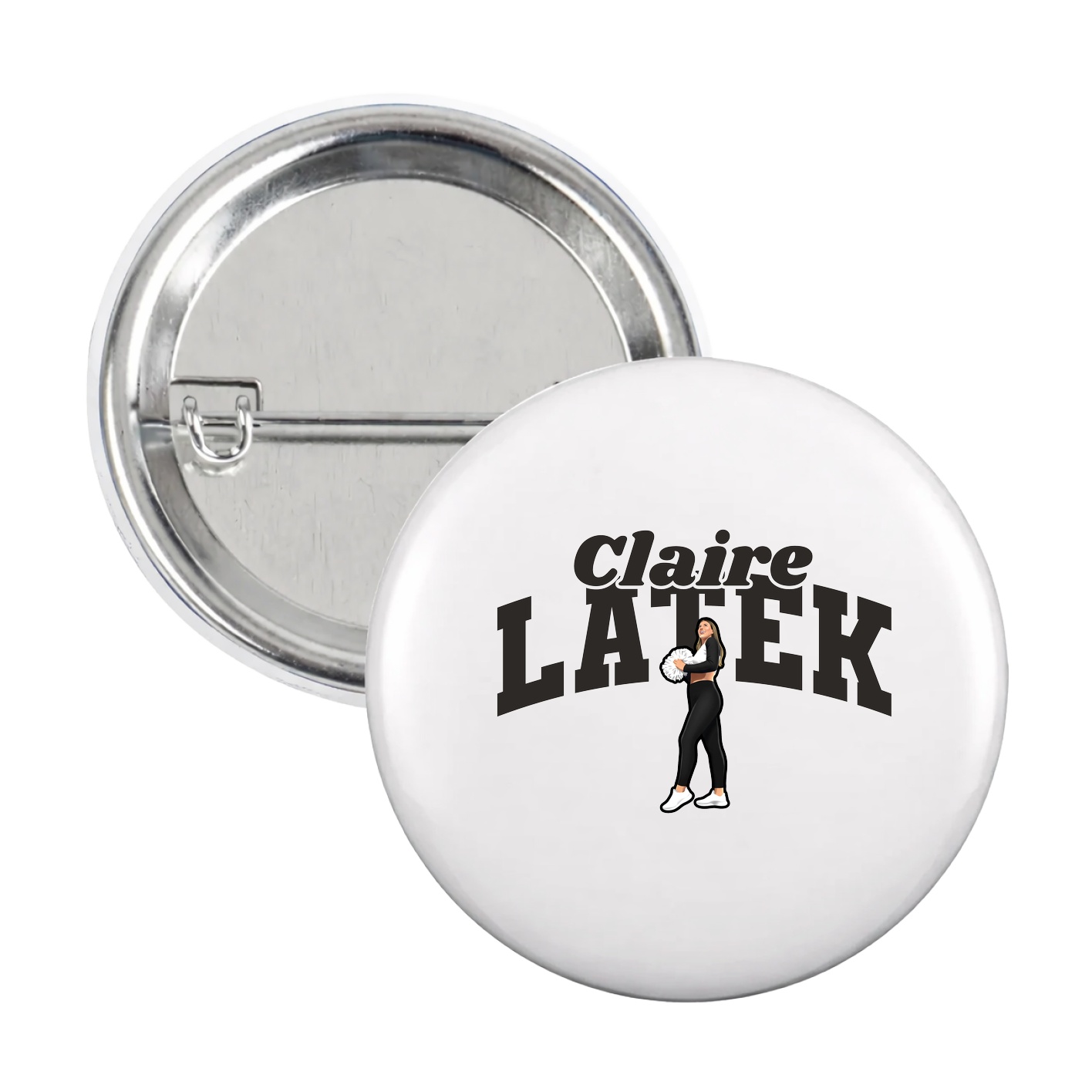 Game Day Button — Signature Arch in White