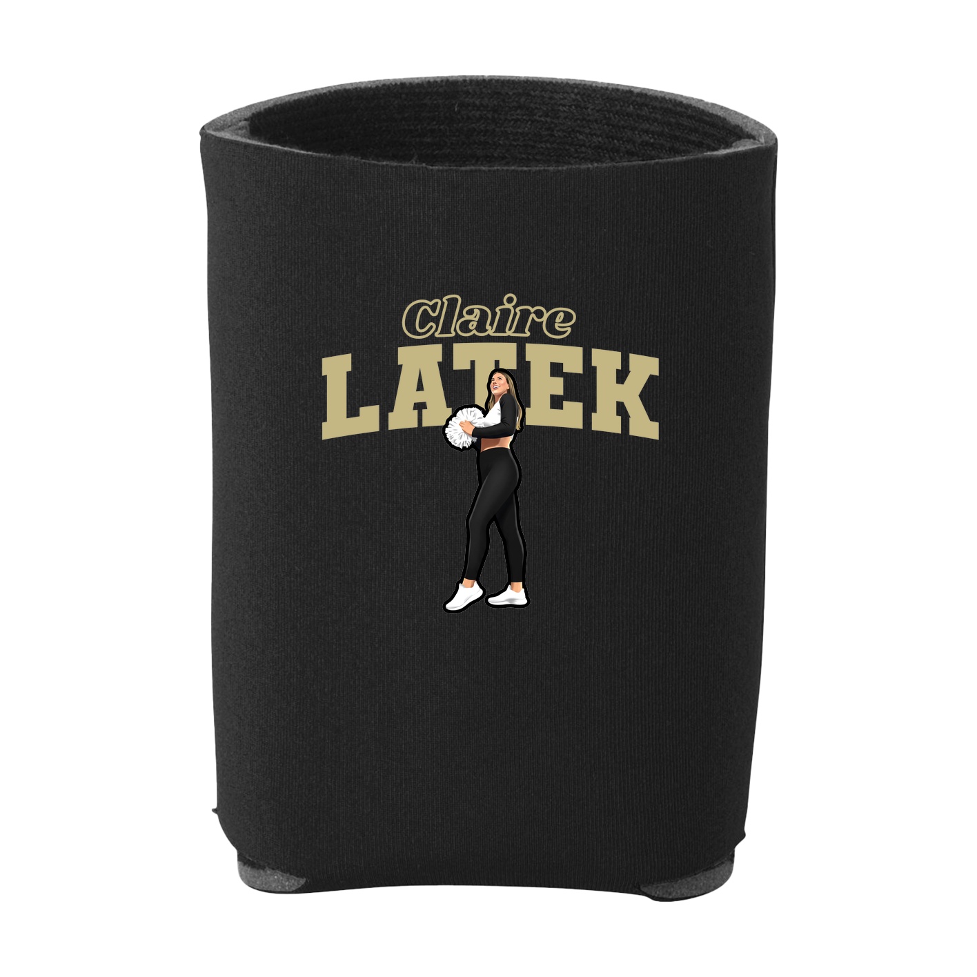 Can Holder — Name Arch in Black