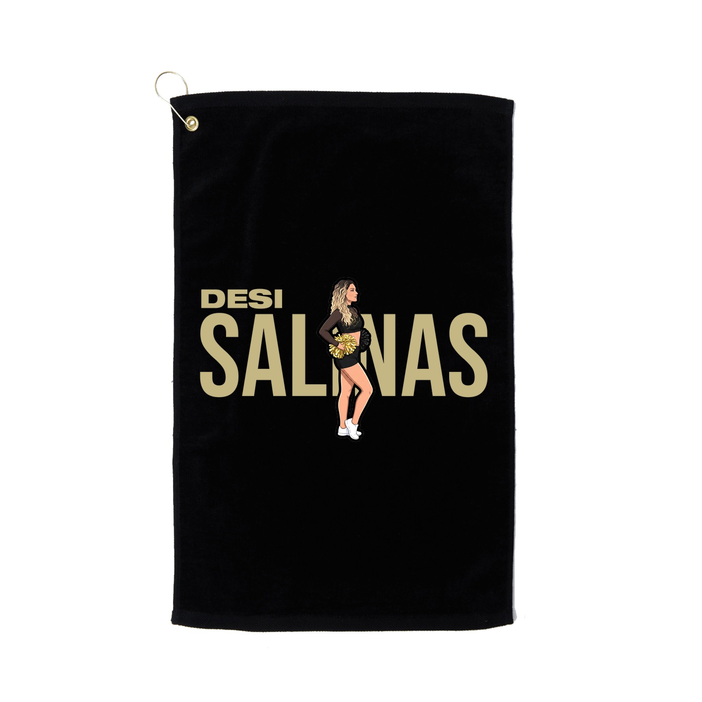 Golf Towel — Player Name in Black