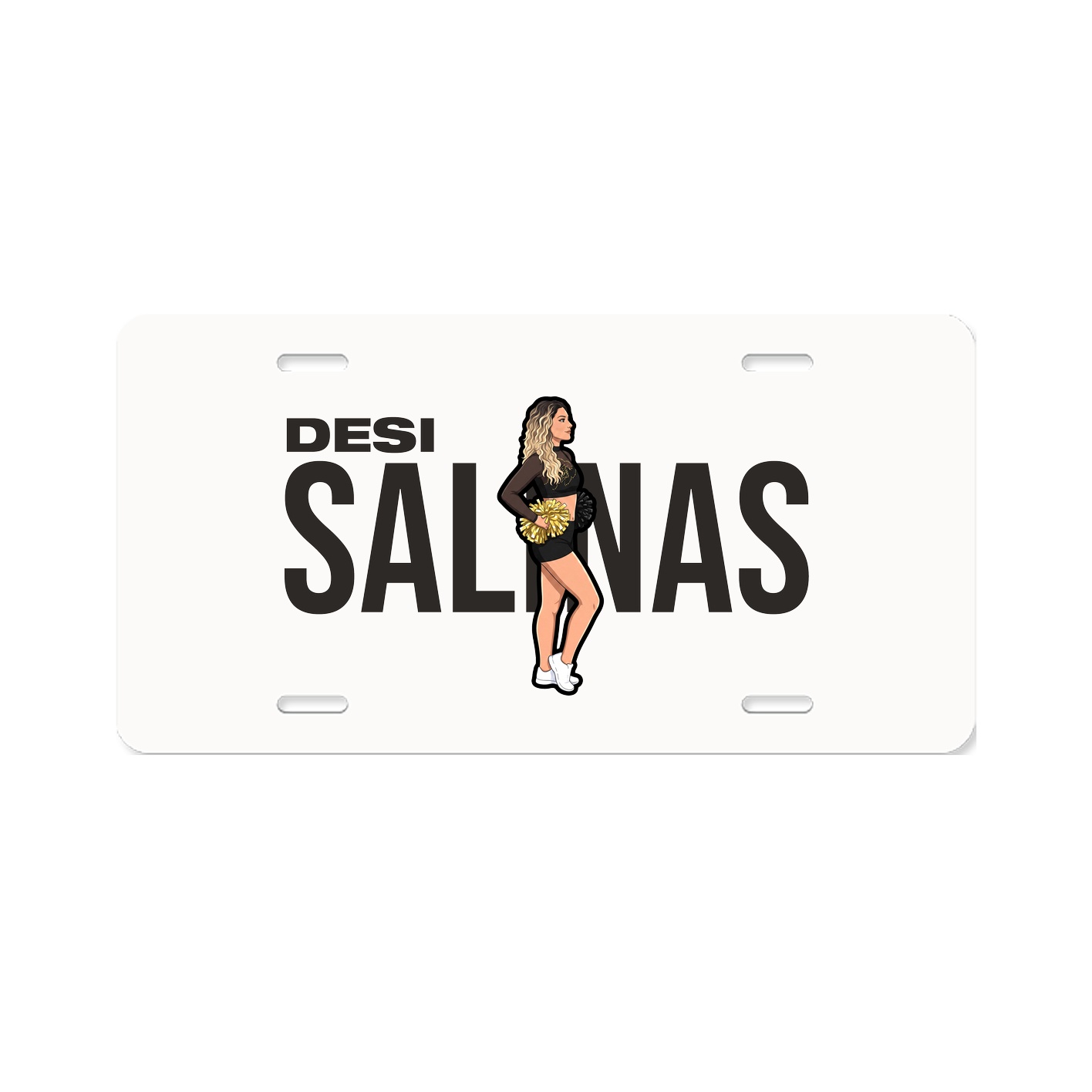 License Plate — Player Name in Classic