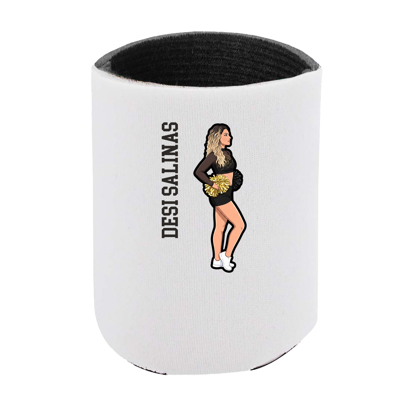 Can Holder — Name Vertical in White