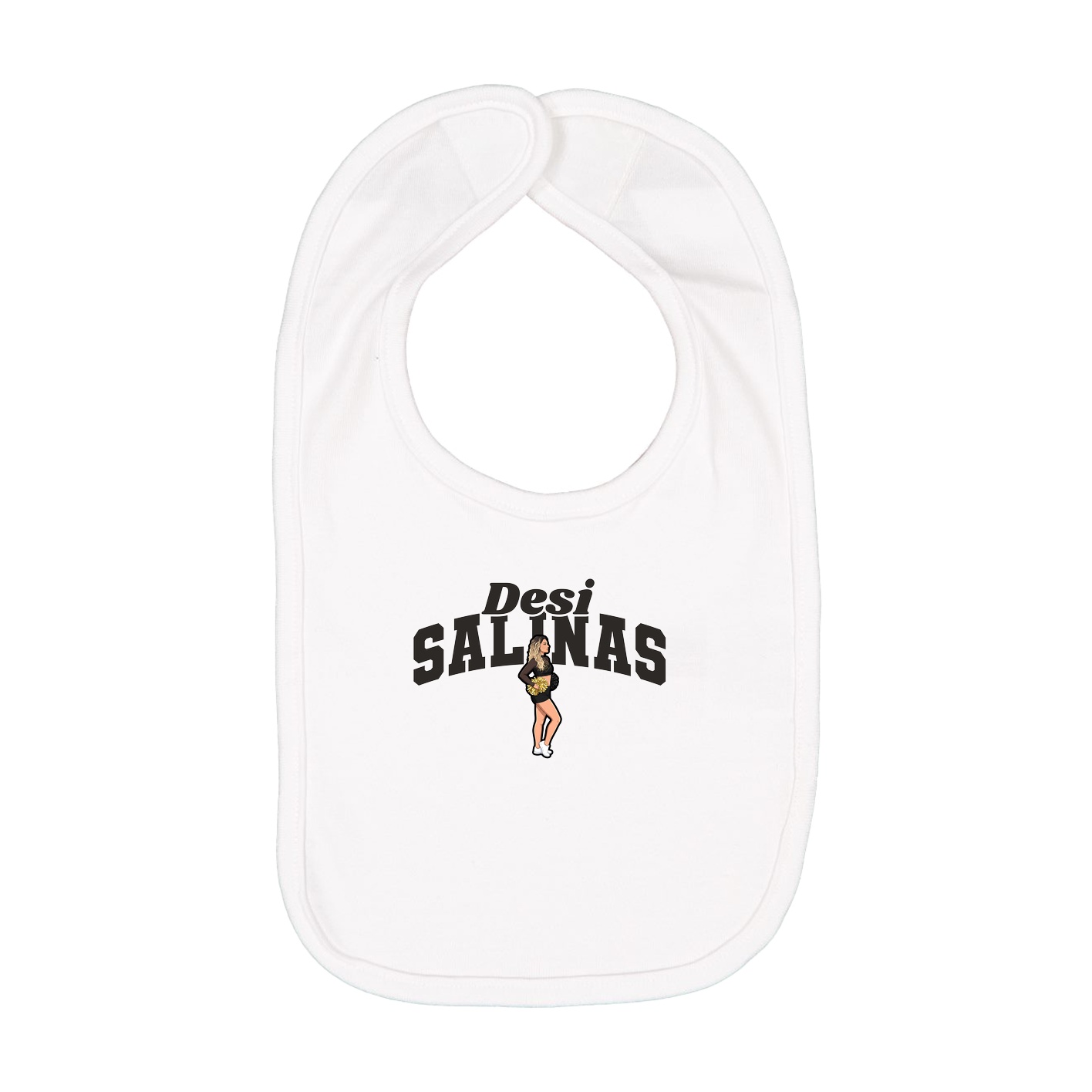Infant Bib — Signature Arch in White