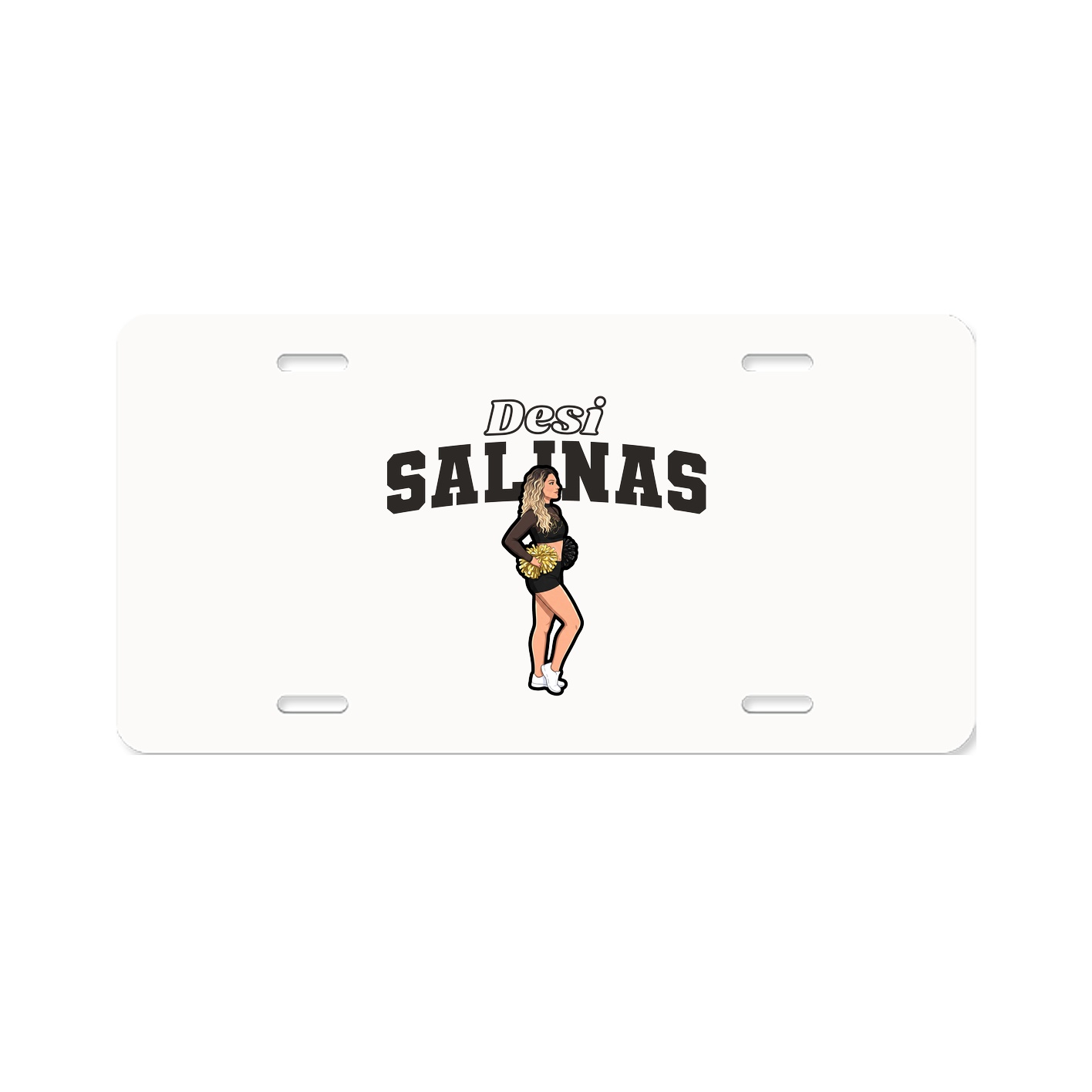 License Plate — Name Arch in Classic