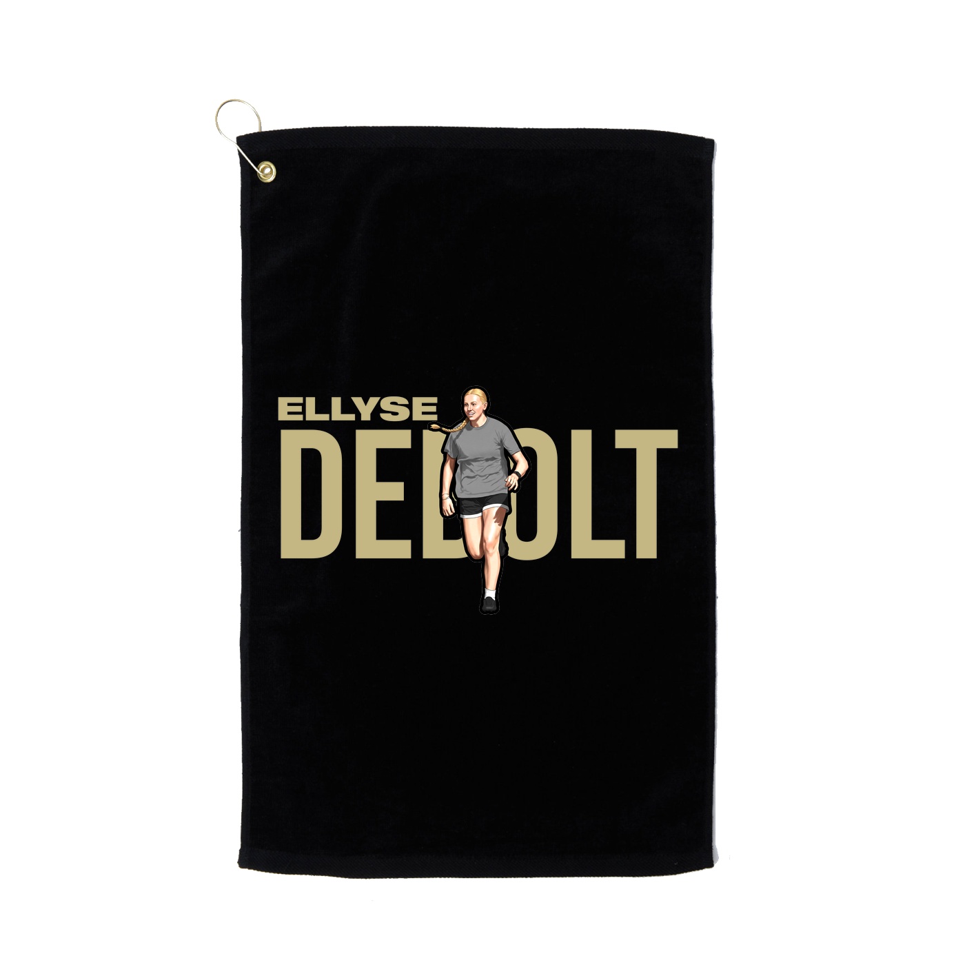 Golf Towel — Player Name in Black