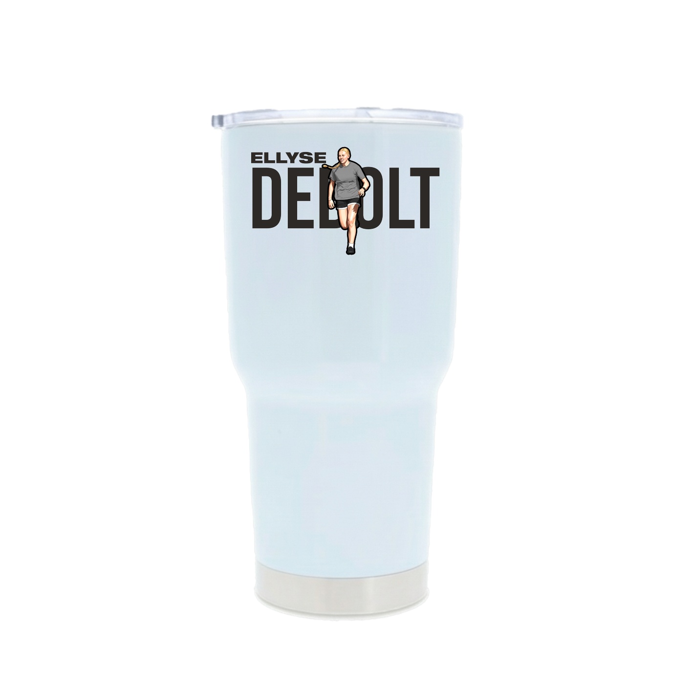 30oz Stainless Steel Tumbler — Player Name in White