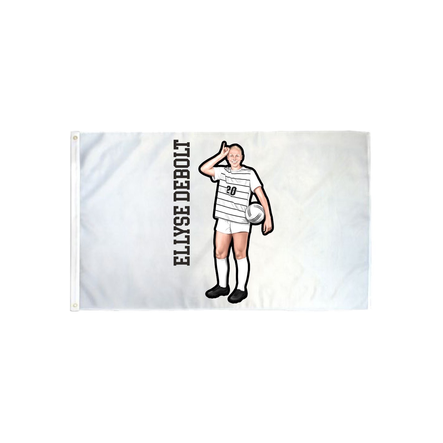 3x5 Flag — Name Vertical in Classic