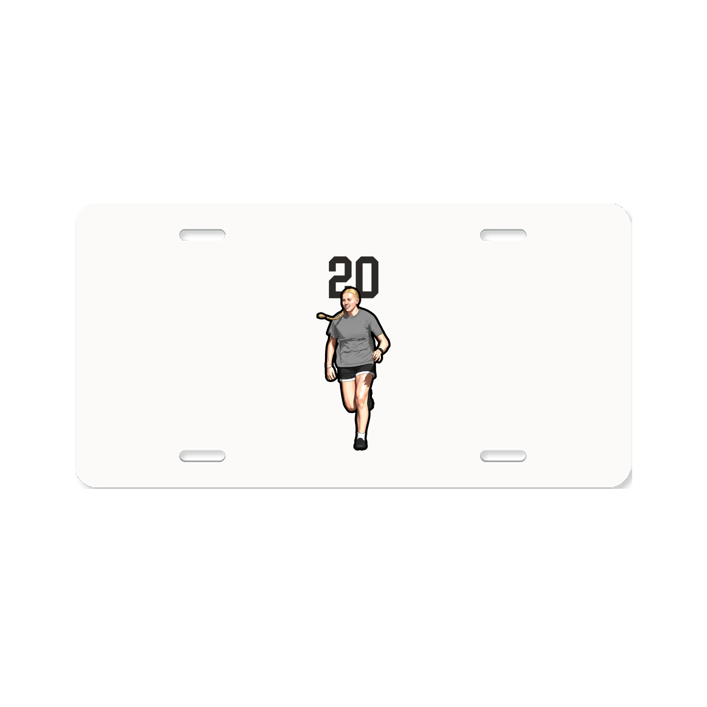 License Plate — Number Top in Classic