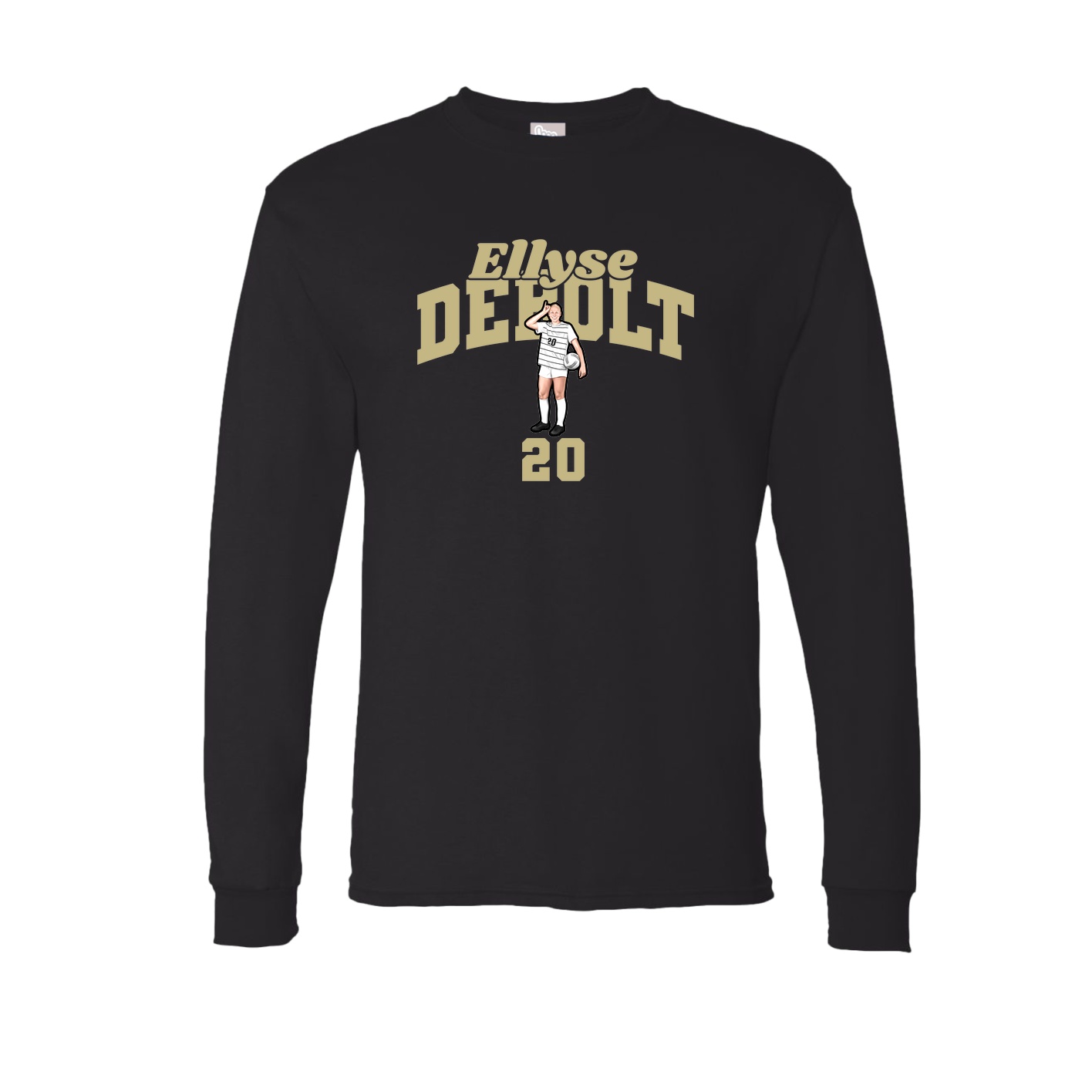Long Sleeve Tee — Signature Arch in Black