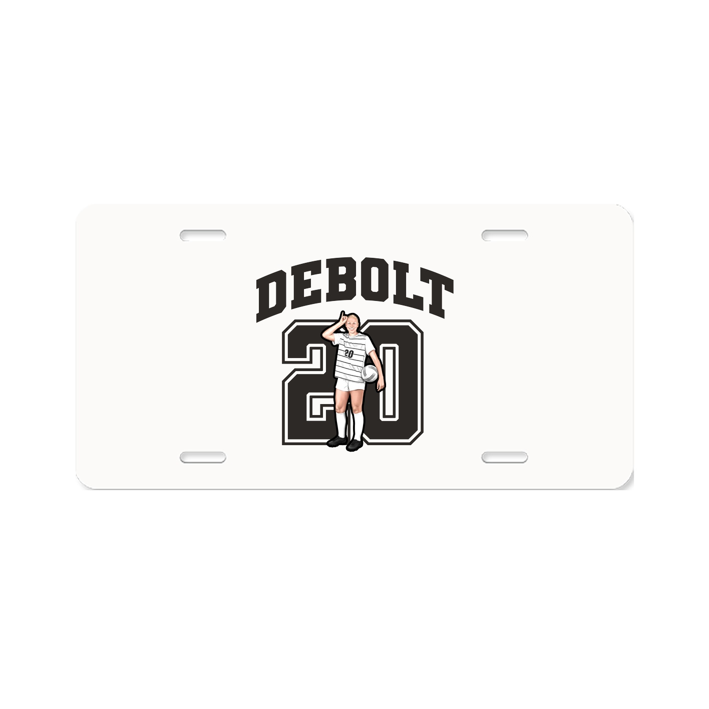 License Plate — Number in Classic