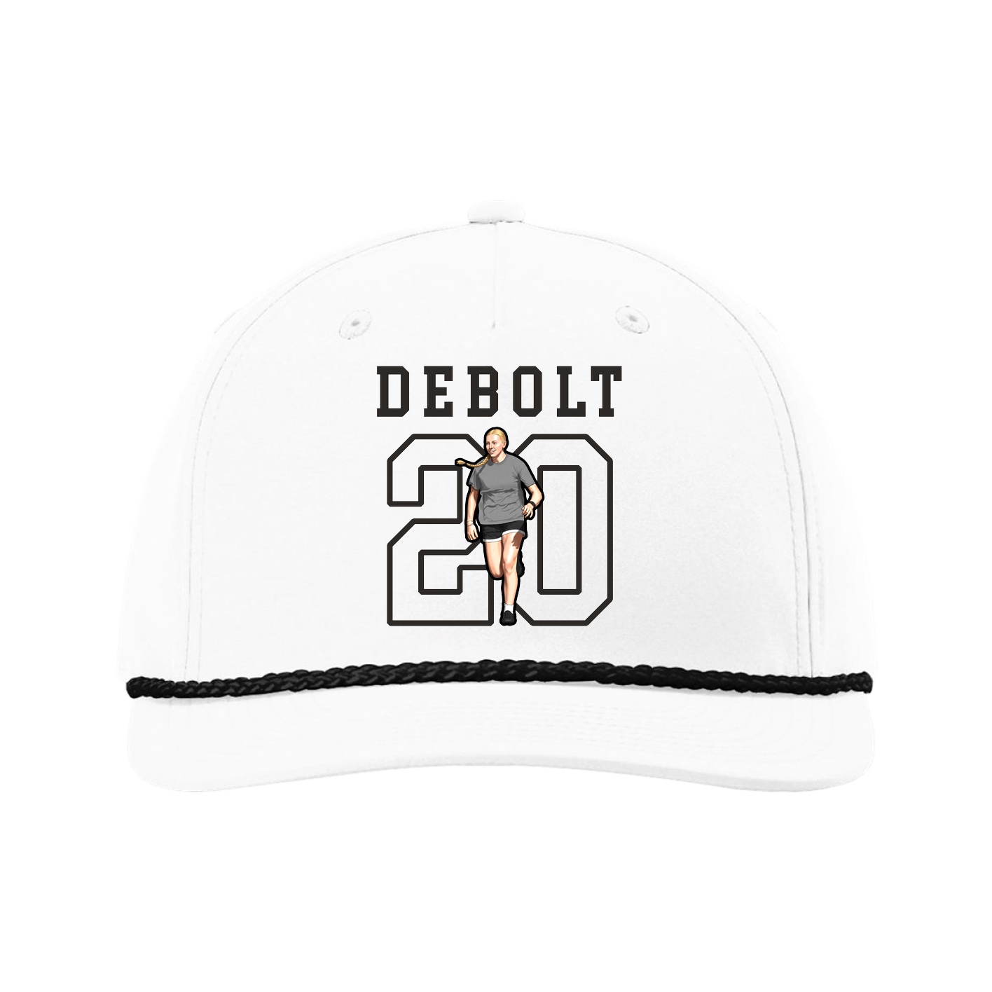 Five-Panel Classic Rope Cap — Shirsey in White