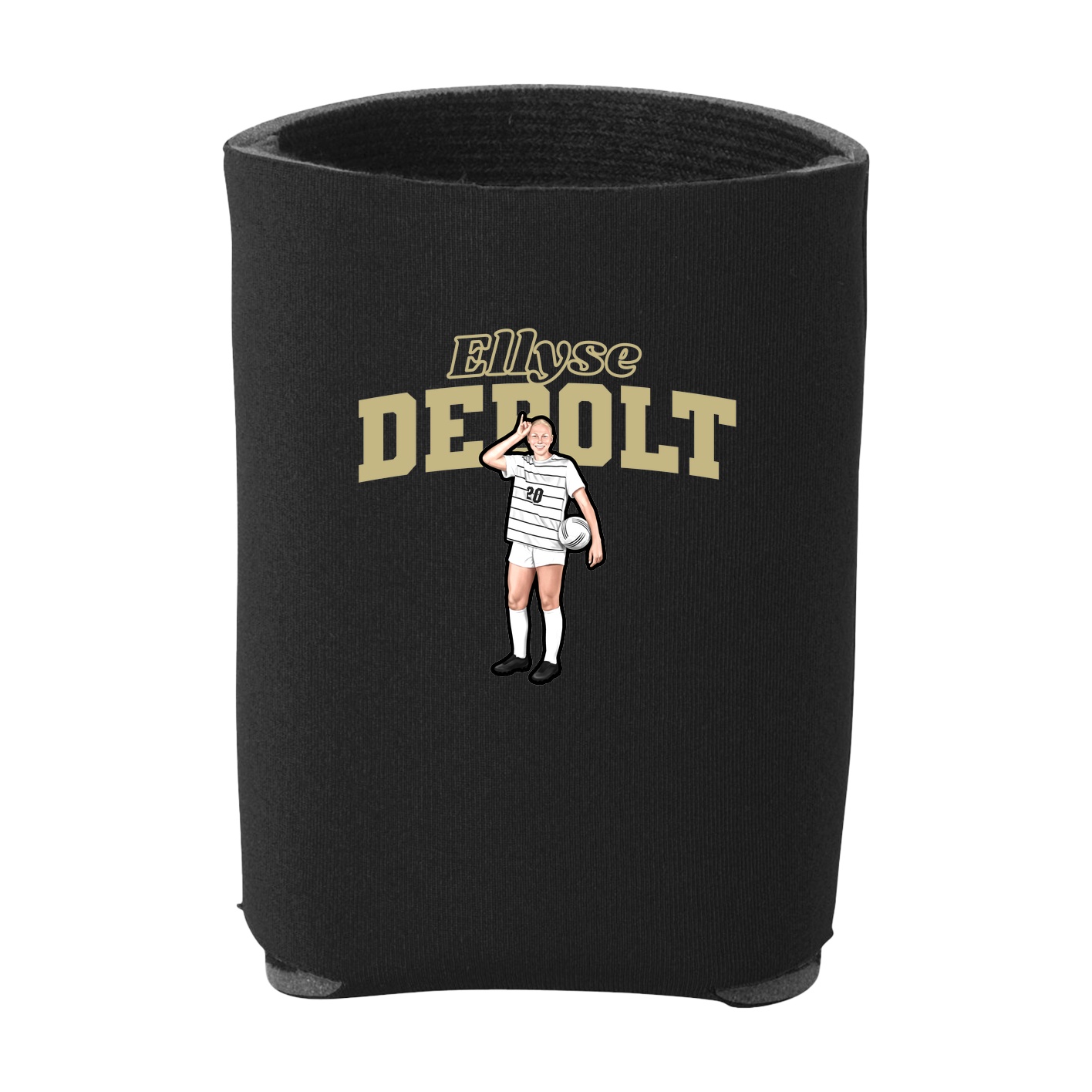 Can Holder — Name Arch in Black