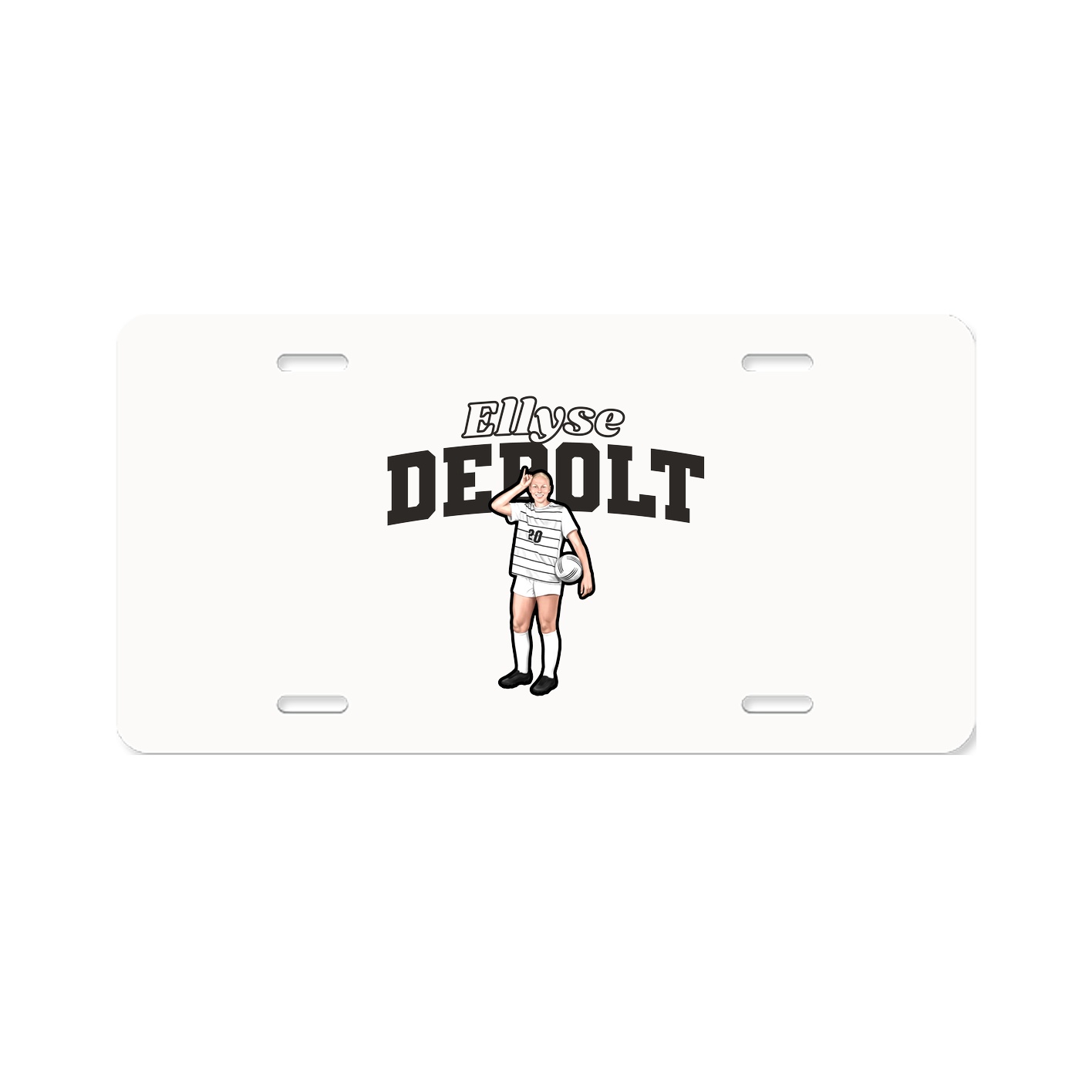 License Plate — Name Arch in Classic