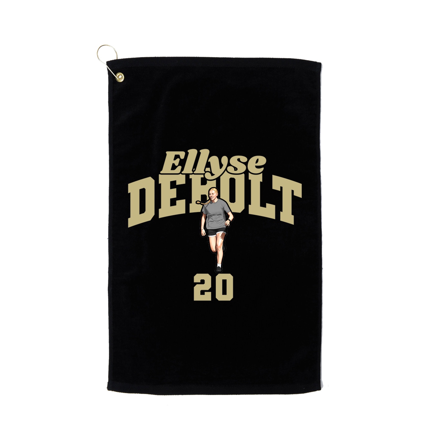 Golf Towel — Signature Arch in Black