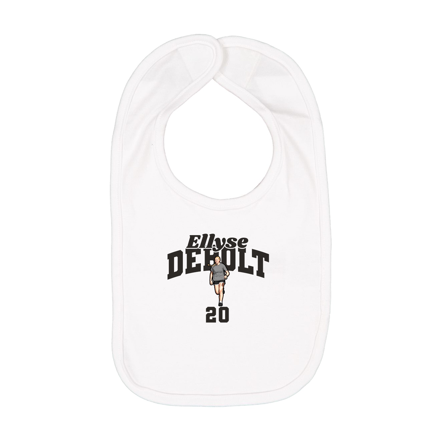 Infant Bib — Signature Arch in White