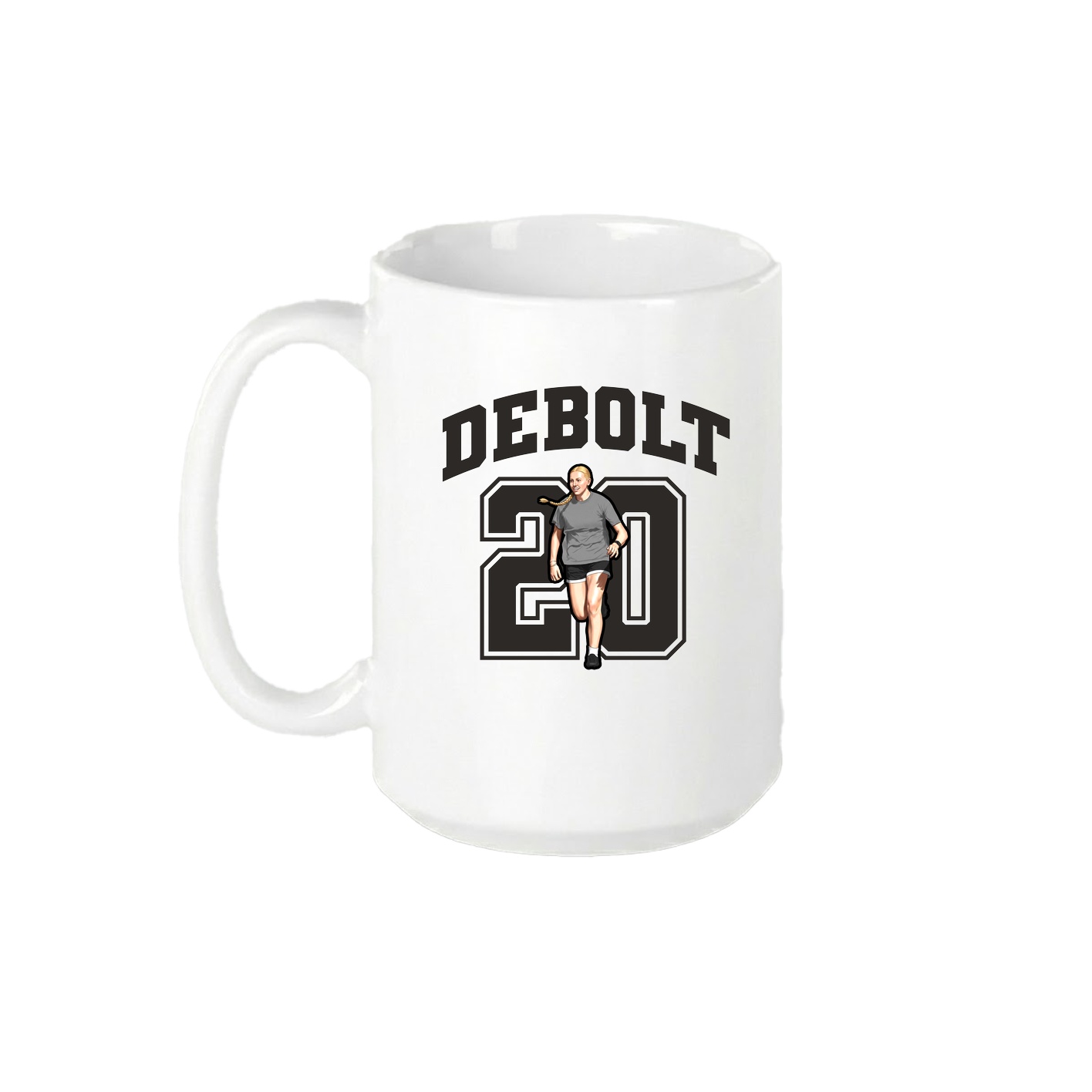 15oz Coffee Mug — Number in White