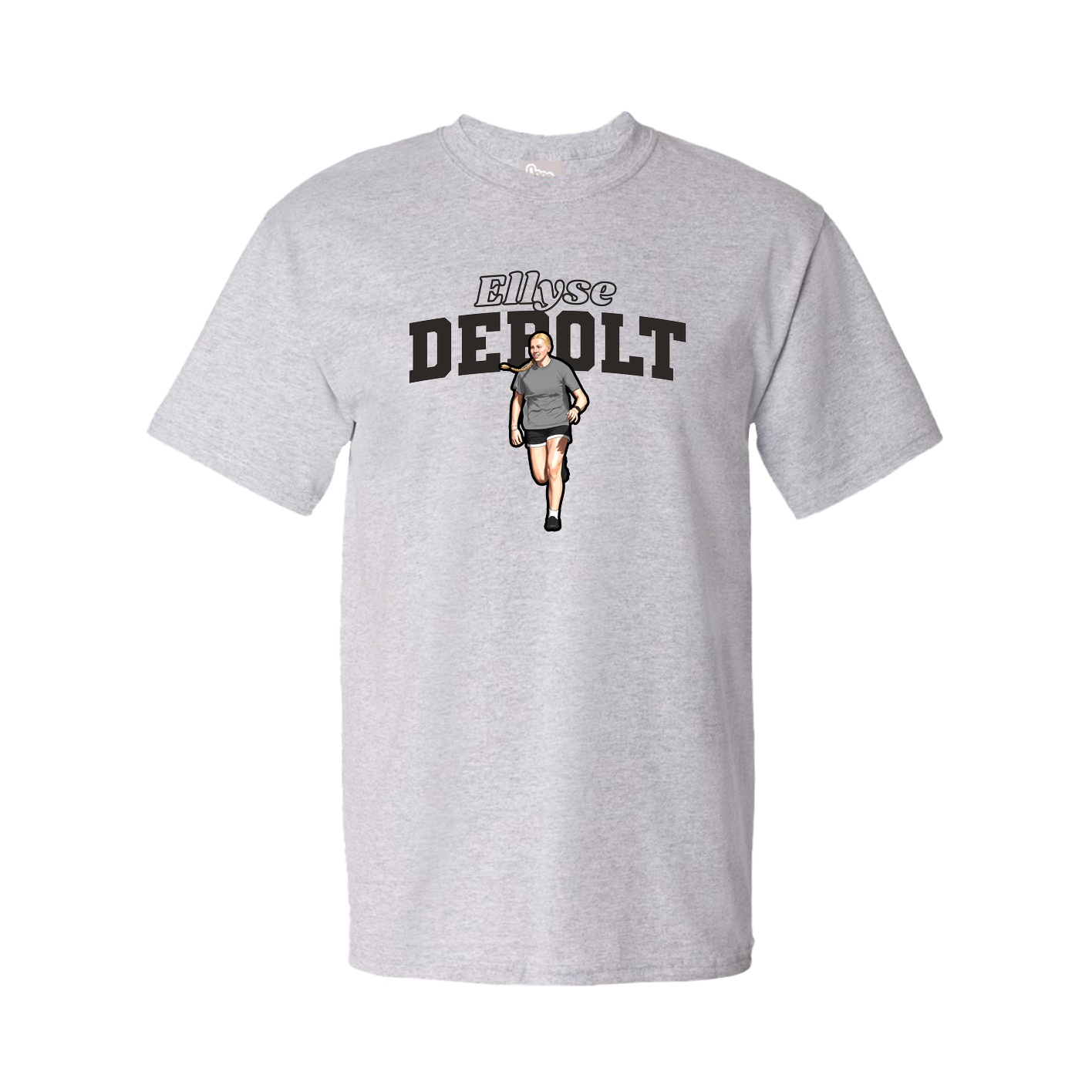 Youth Tee — Name Arch in Grey