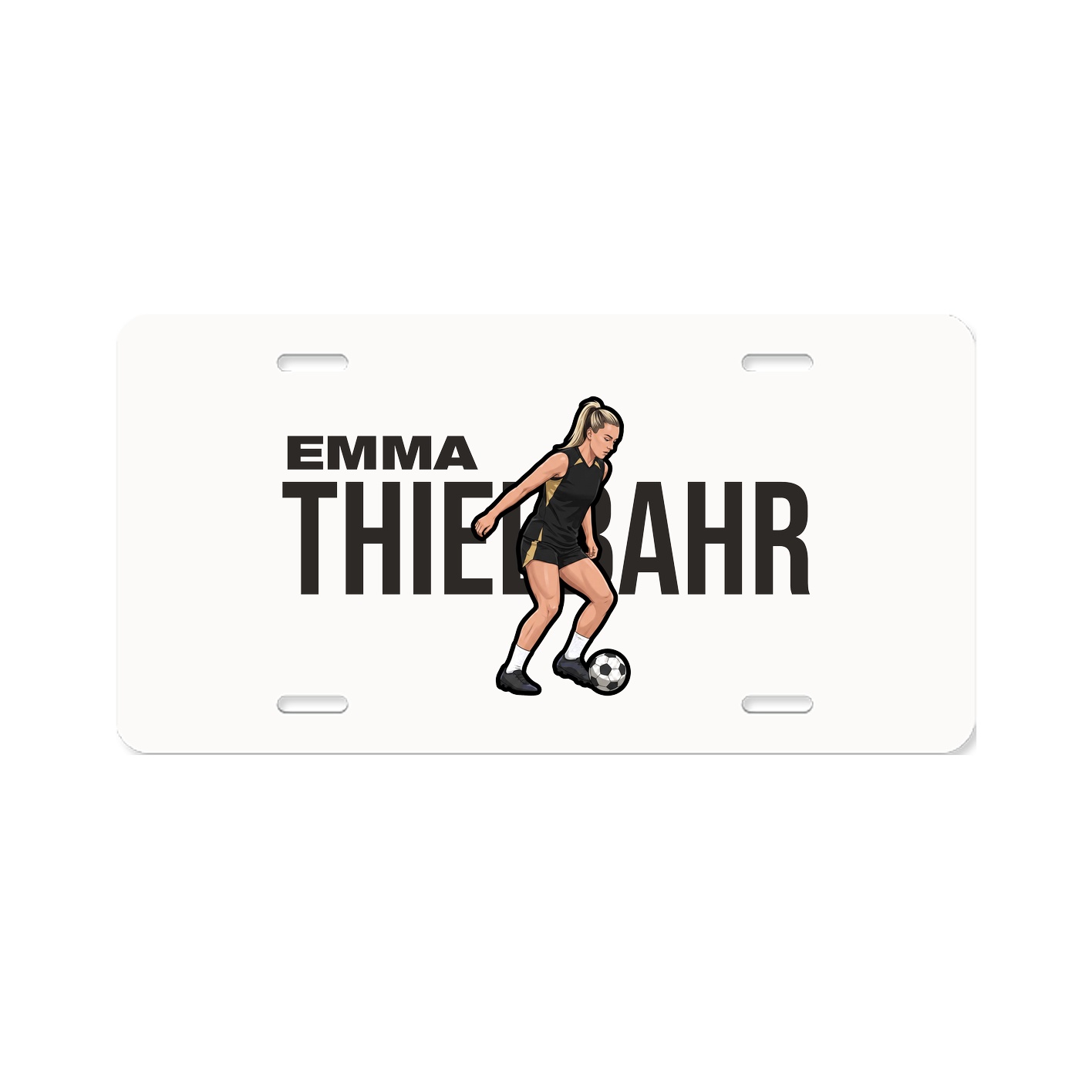 License Plate — Player Name in Classic
