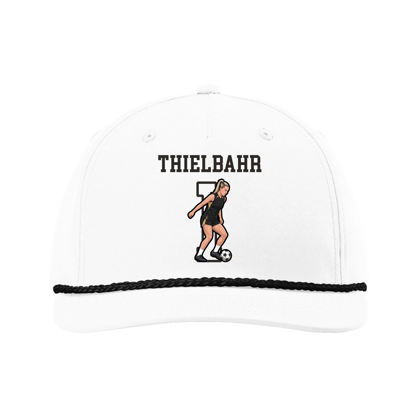 Five-Panel Classic Rope Cap — Shirsey in White