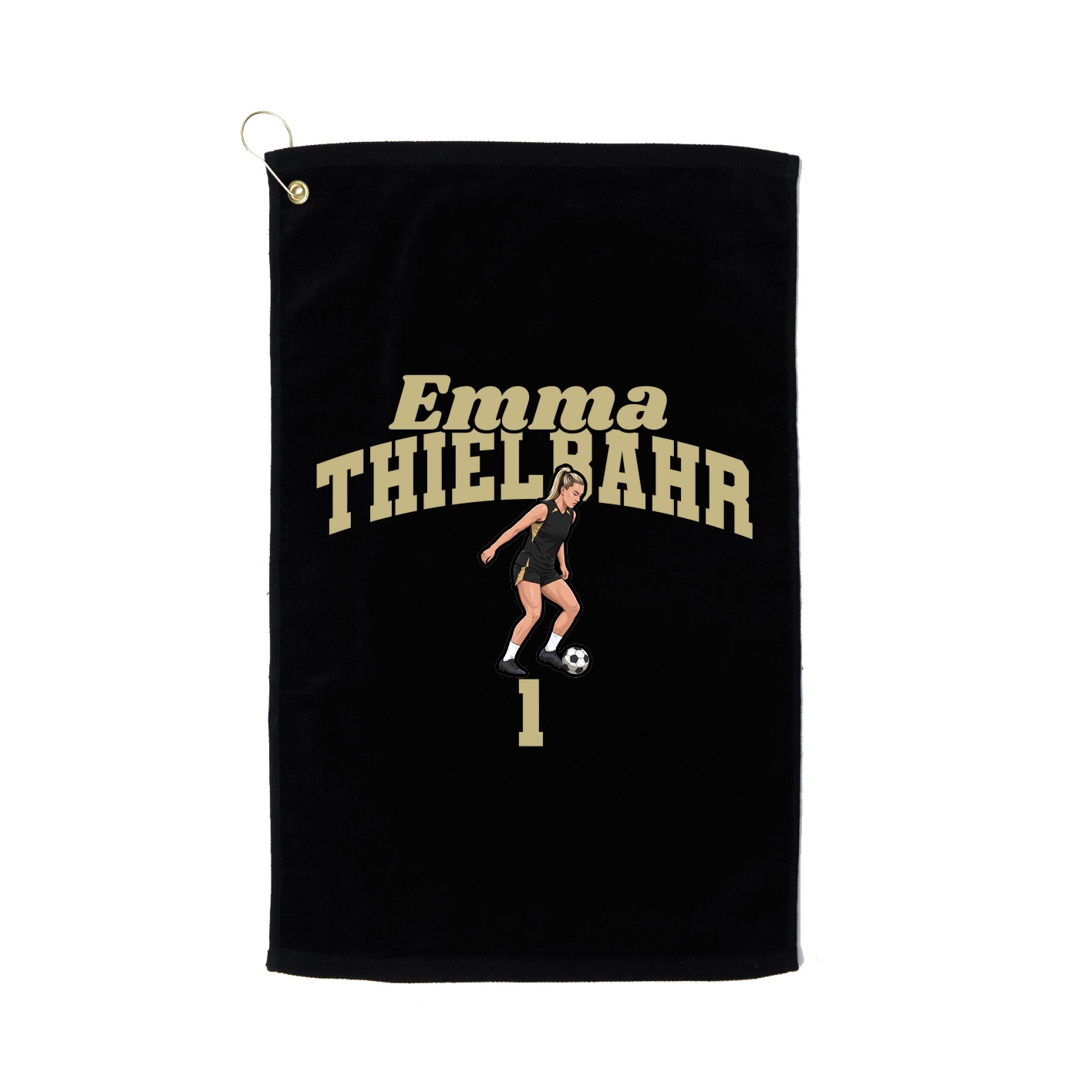 Golf Towel — Signature Arch in Black