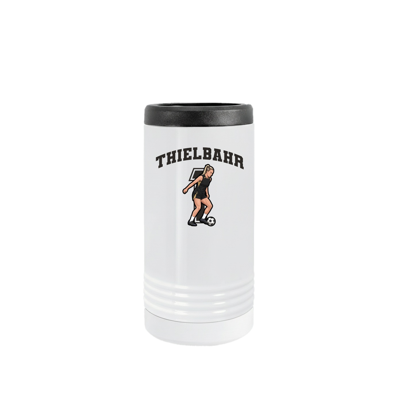 Slim Beverage Holder — Number in White