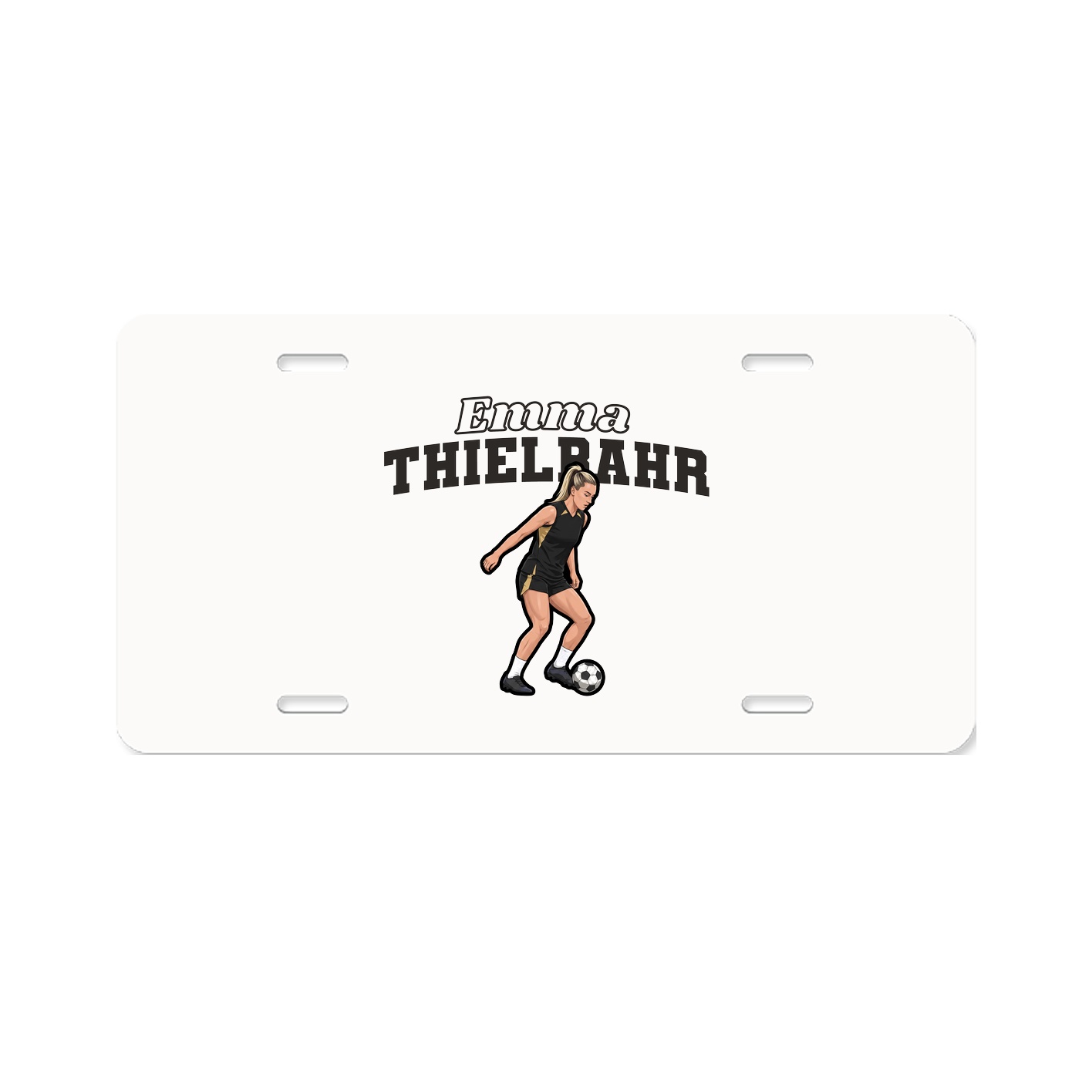 License Plate — Name Arch in Classic