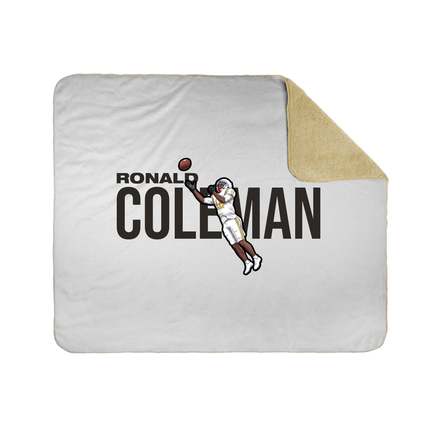 Throw Blanket — Player Name in White