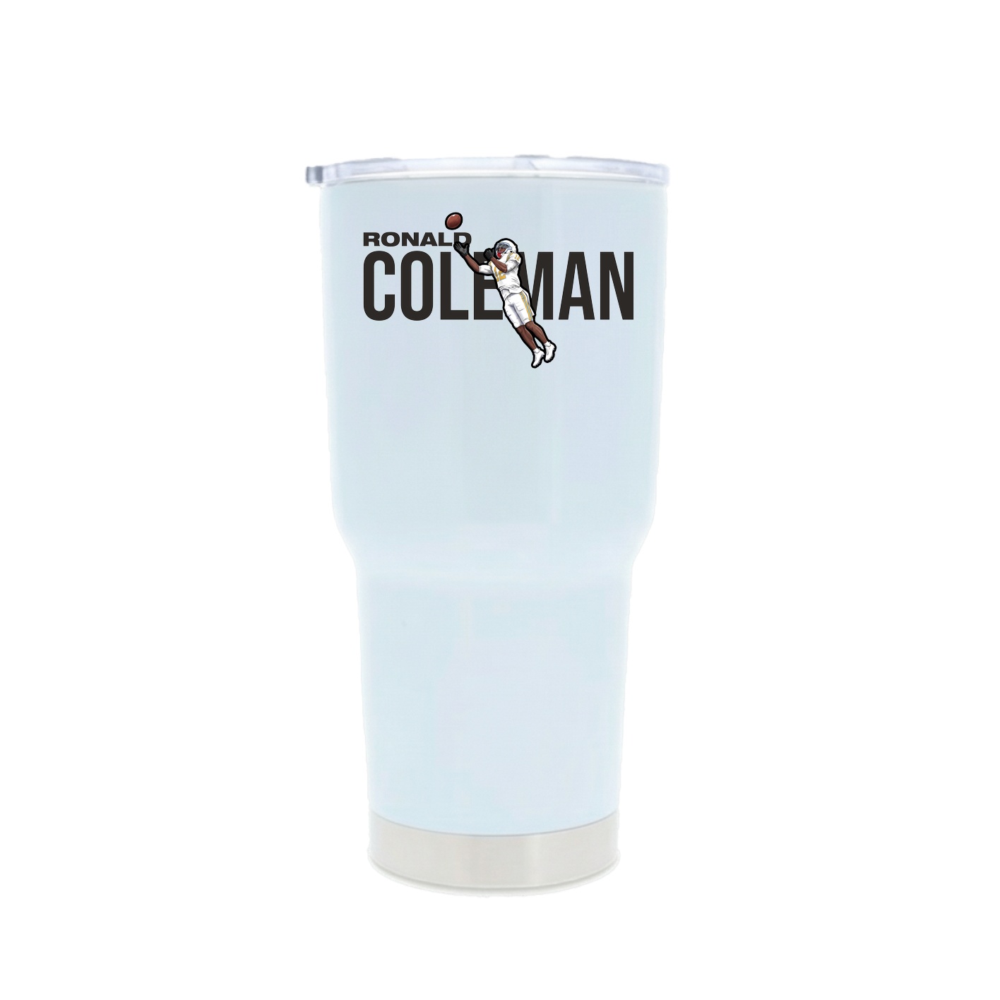 30oz Stainless Steel Tumbler — Player Name in White