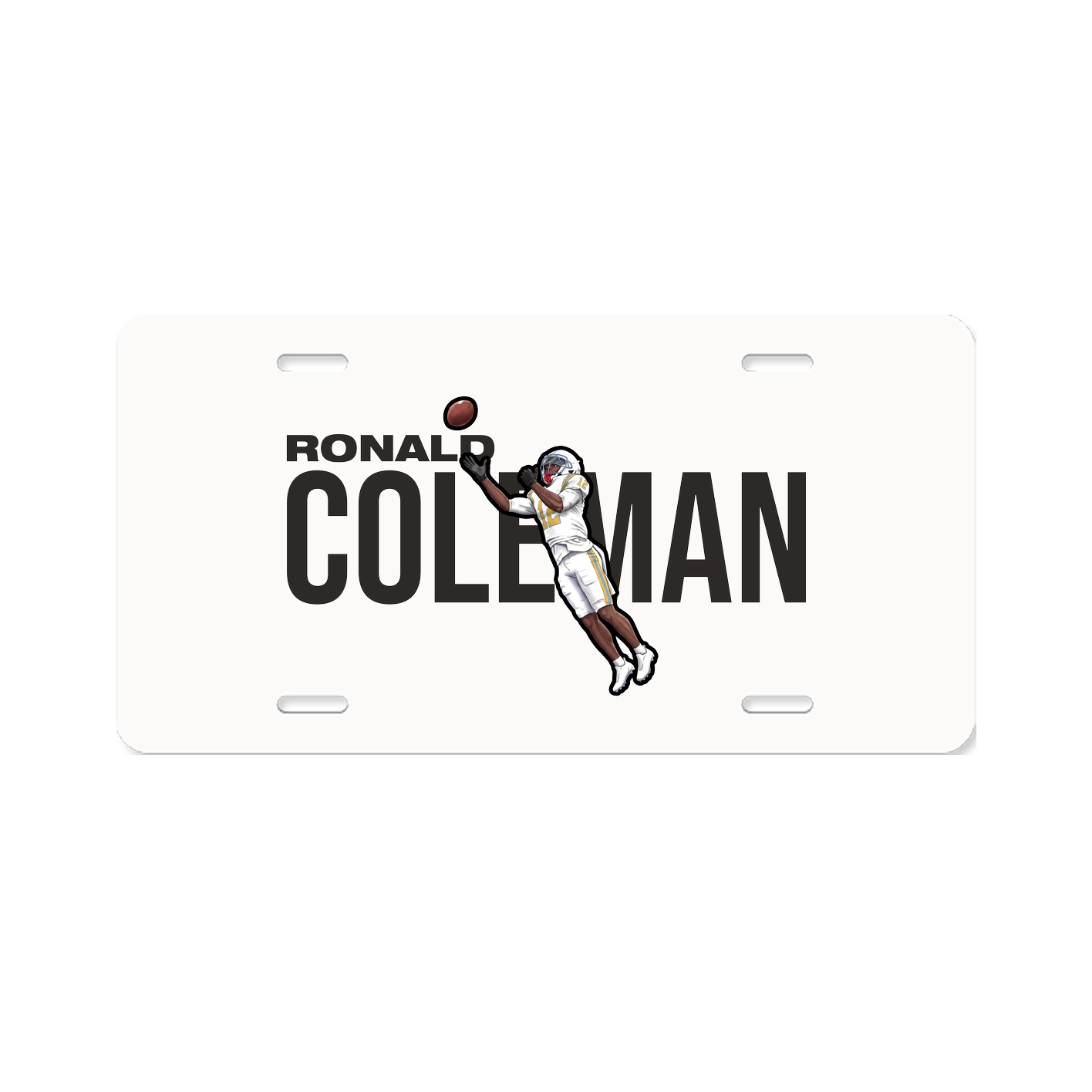 License Plate — Player Name in Classic