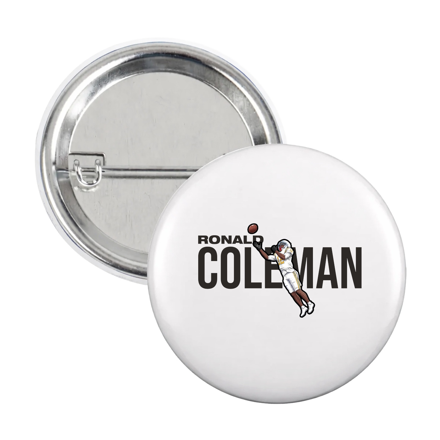 Game Day Button — Player Name in White