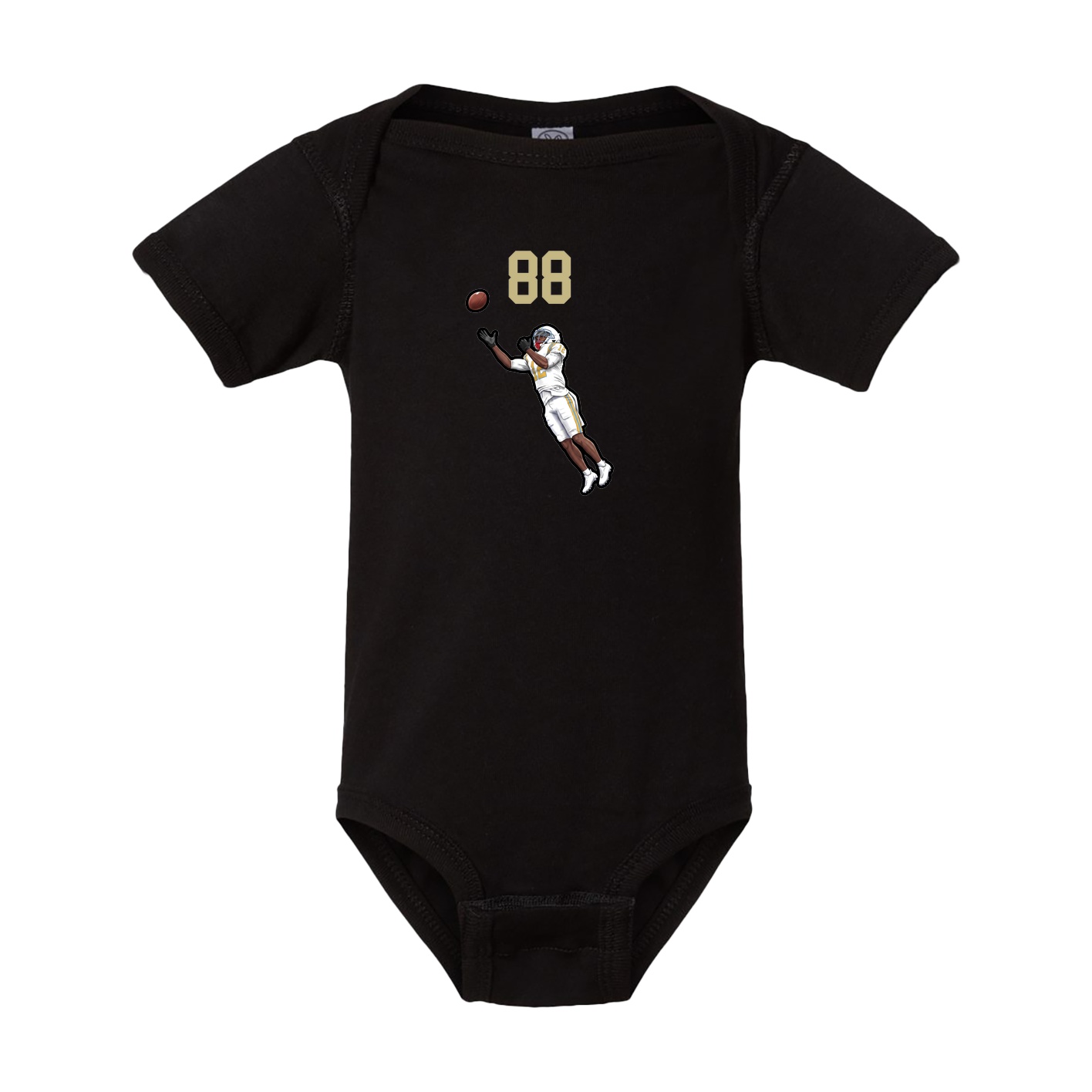 Baby Onesie — Number Top in Black