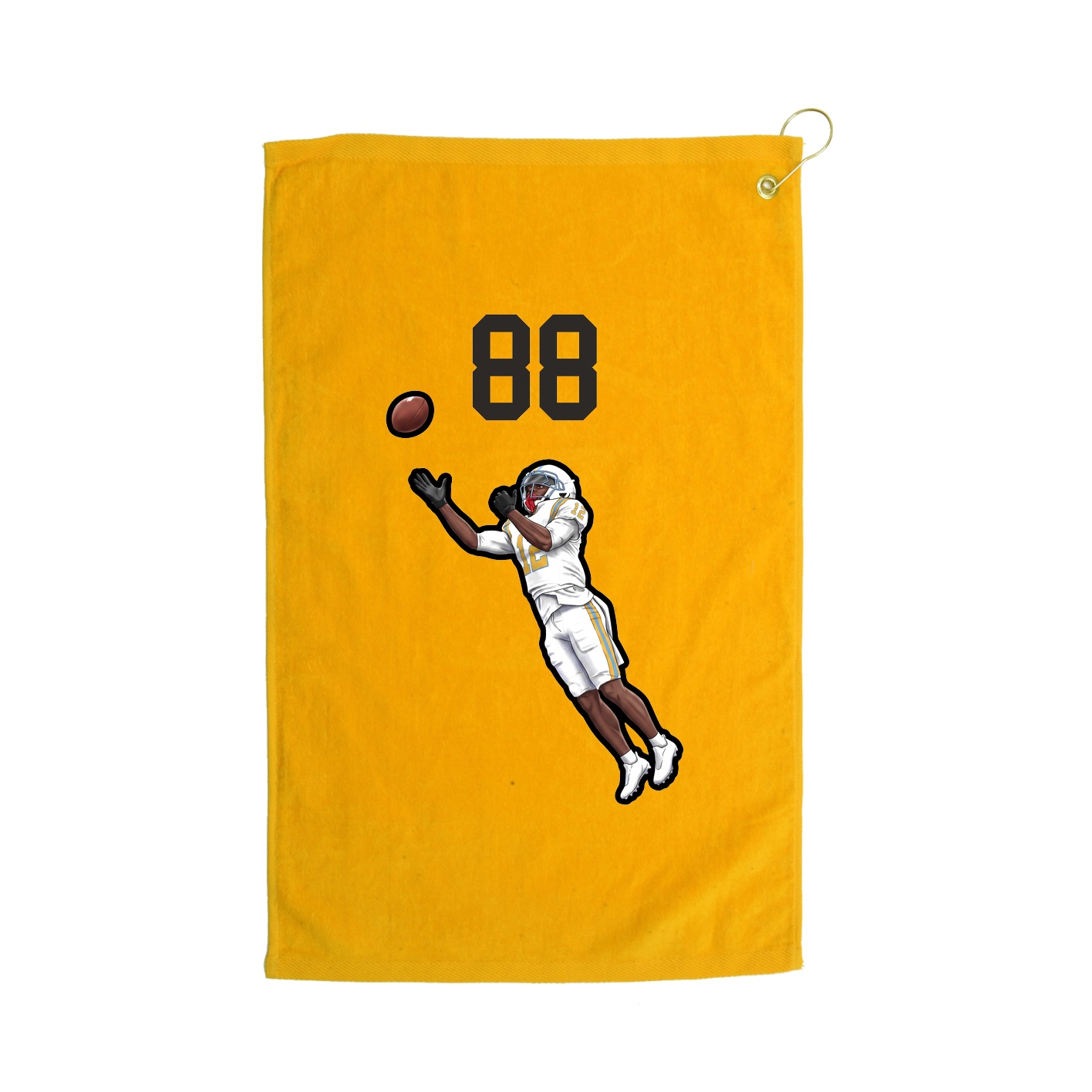 Golf Towel — Number Top in Gold