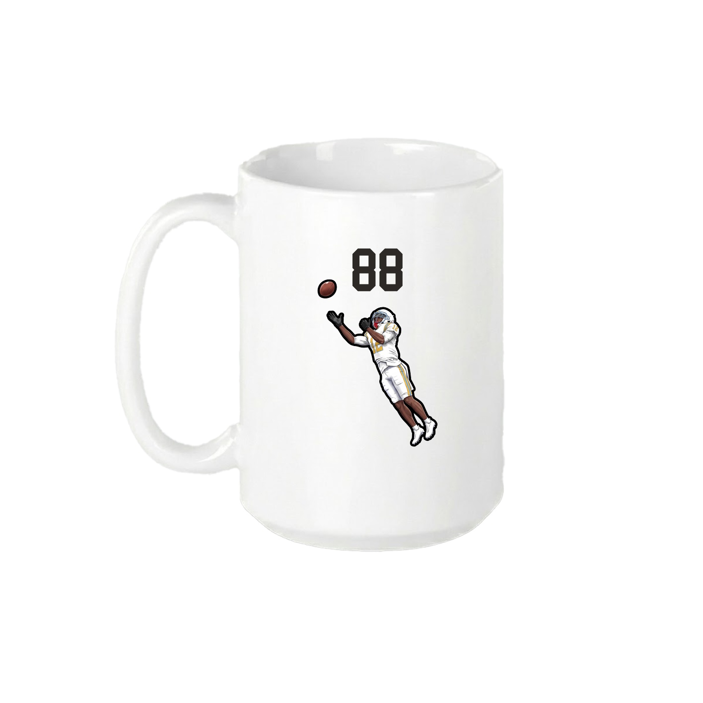 15oz Coffee Mug — Number Top in White