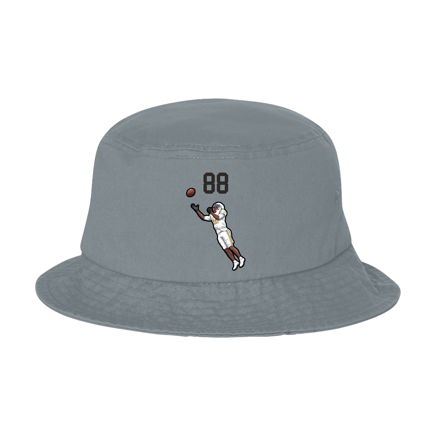 Bucket Cap — Number Top in Grey