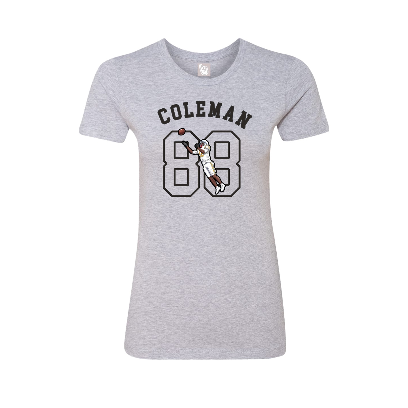 Fitted Women's Tee — Shirsey Arch in Grey