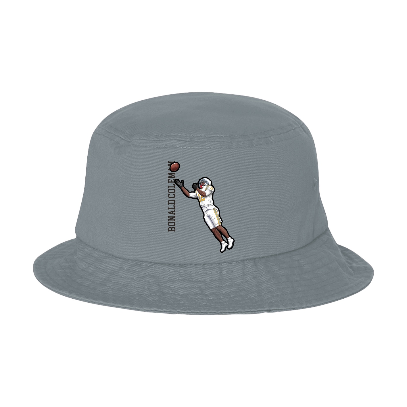Bucket Cap — Name Vertical in Grey