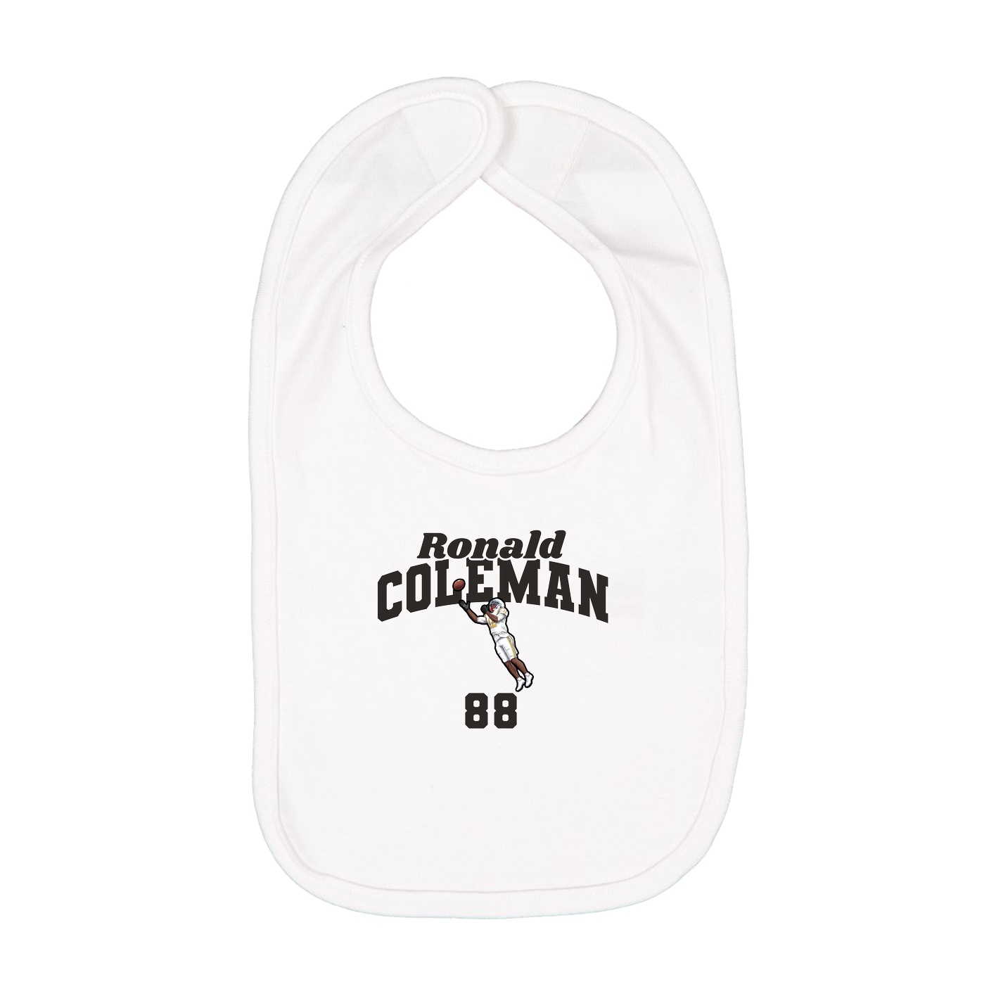 Infant Bib — Signature Arch in White