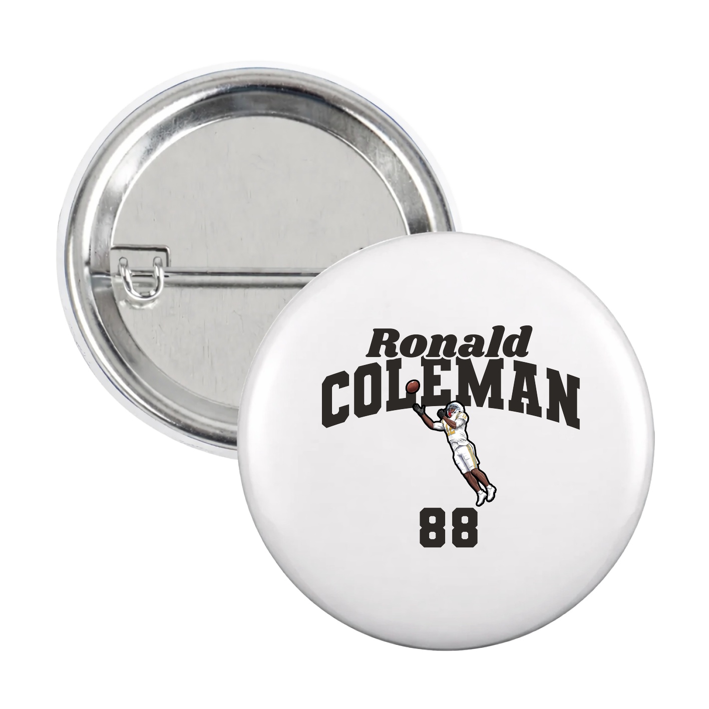 Game Day Button — Signature Arch in White