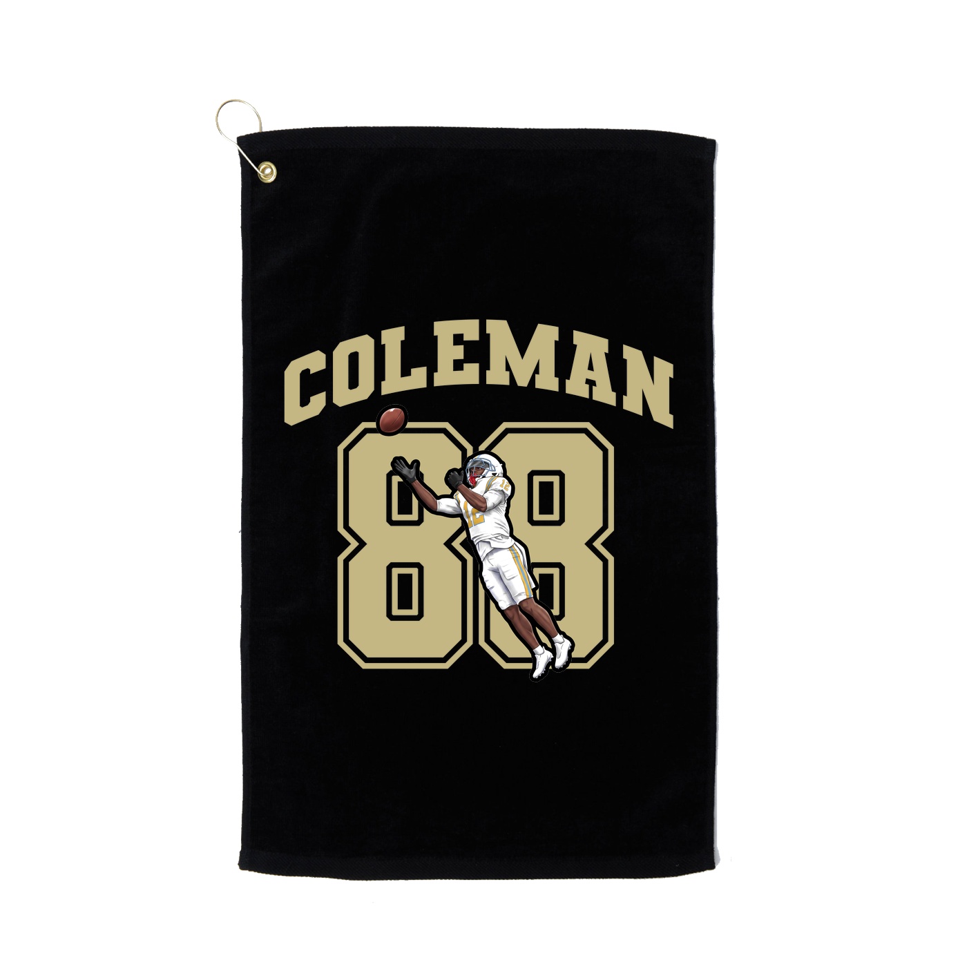 Golf Towel — Number in Black