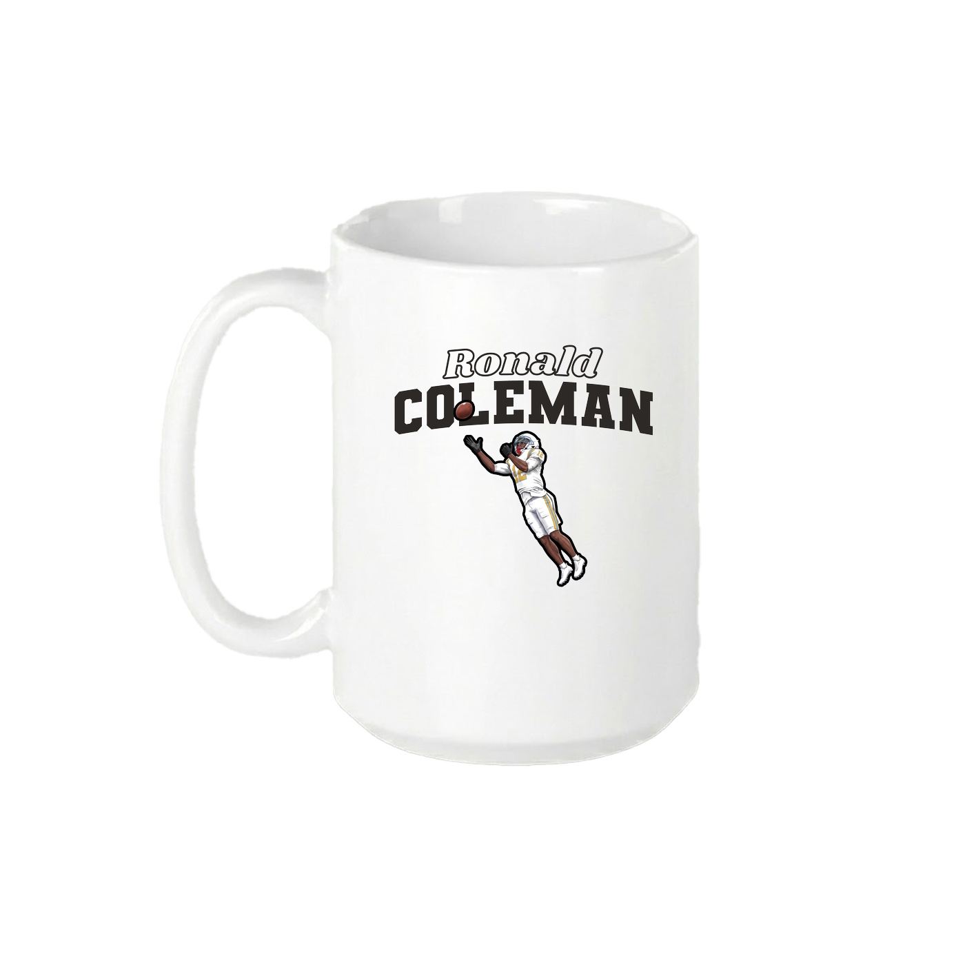 15oz Coffee Mug — Name Arch in White