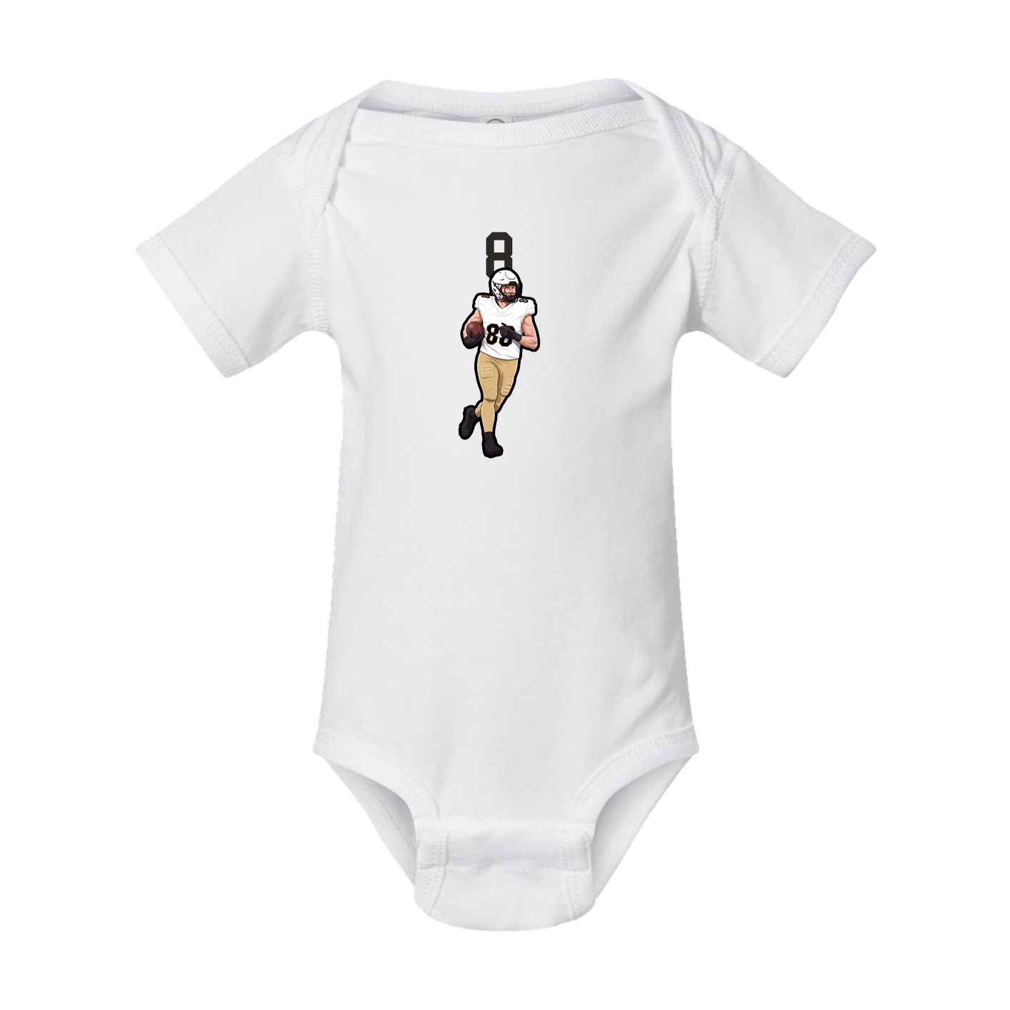 Baby Onesie — Number Top in White