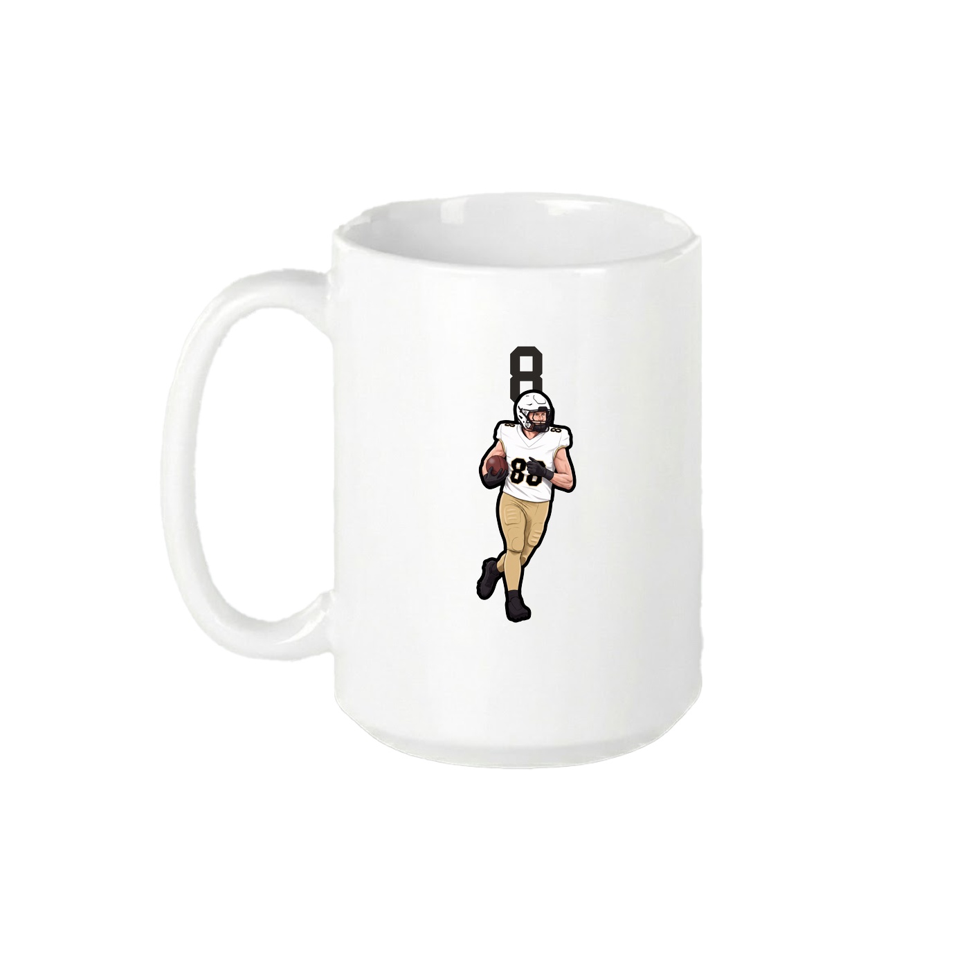 15oz Coffee Mug — Number Top in White