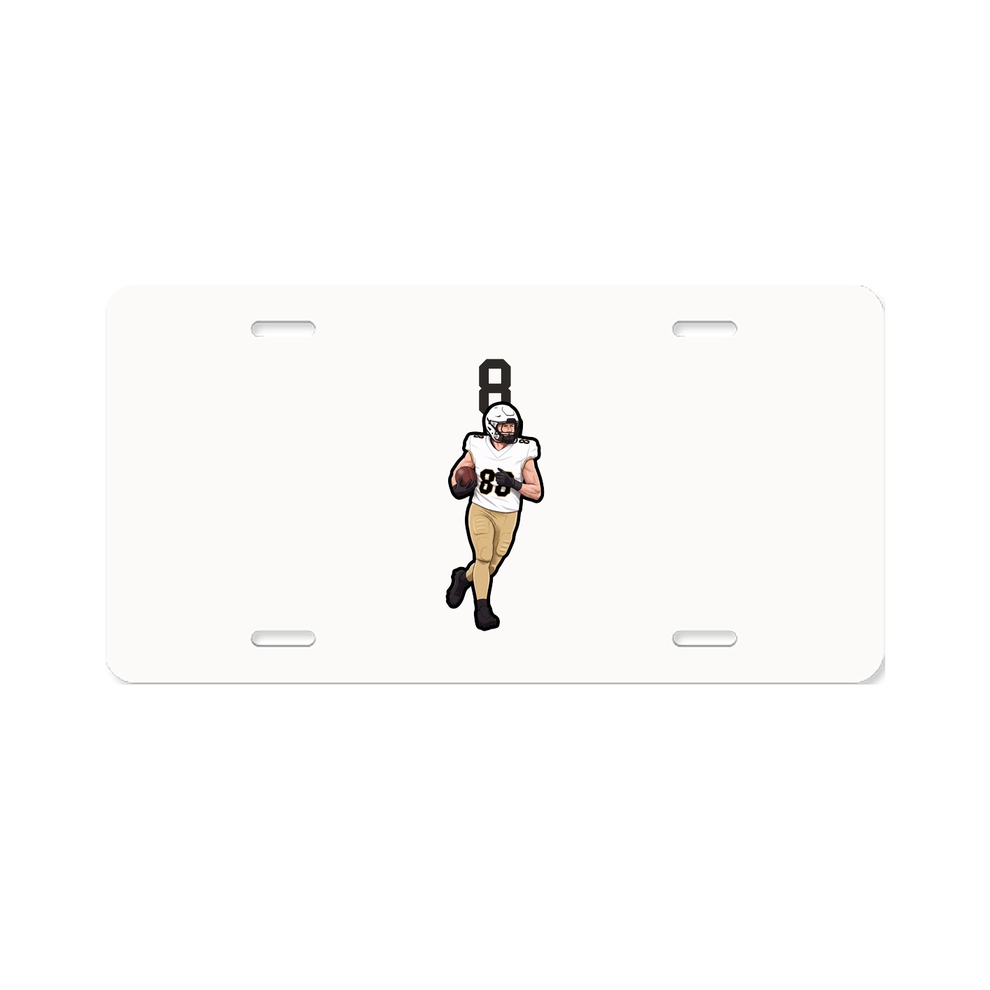 License Plate — Number Top in Classic
