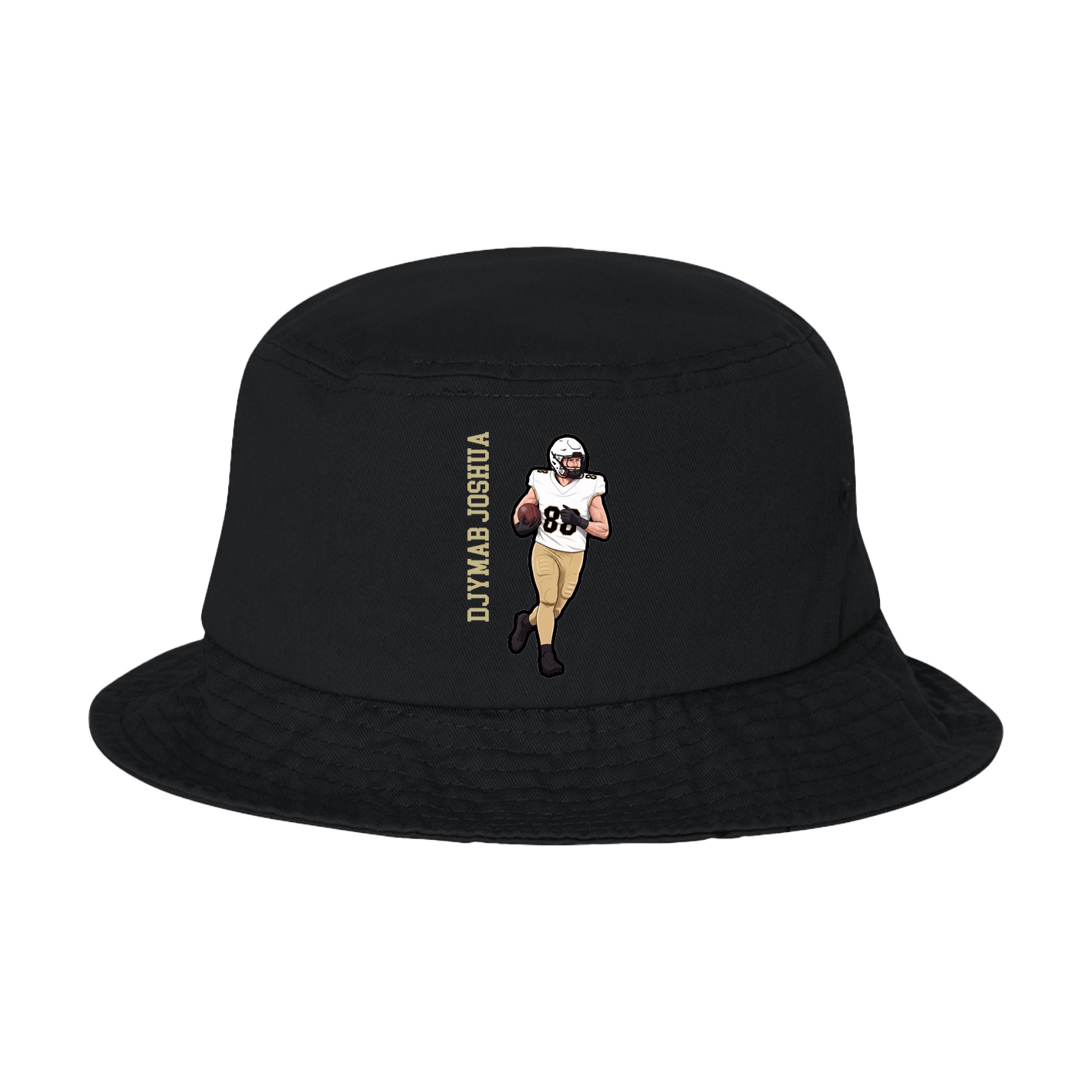 Bucket Cap — Name Vertical in Black