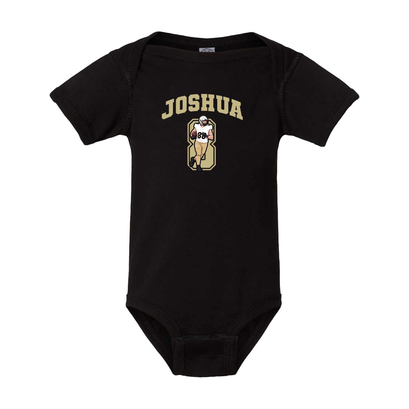 Baby Onesie — Number in Black