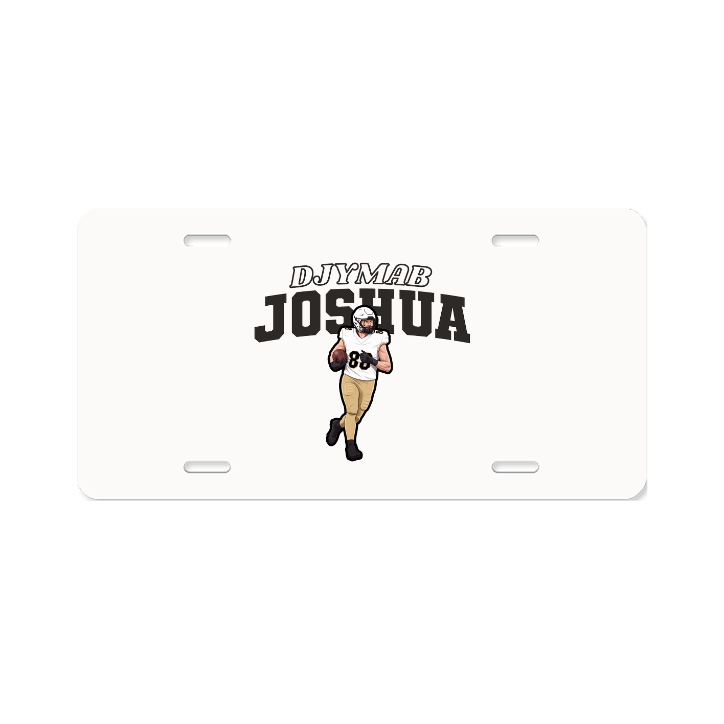 License Plate — Name Arch in Classic