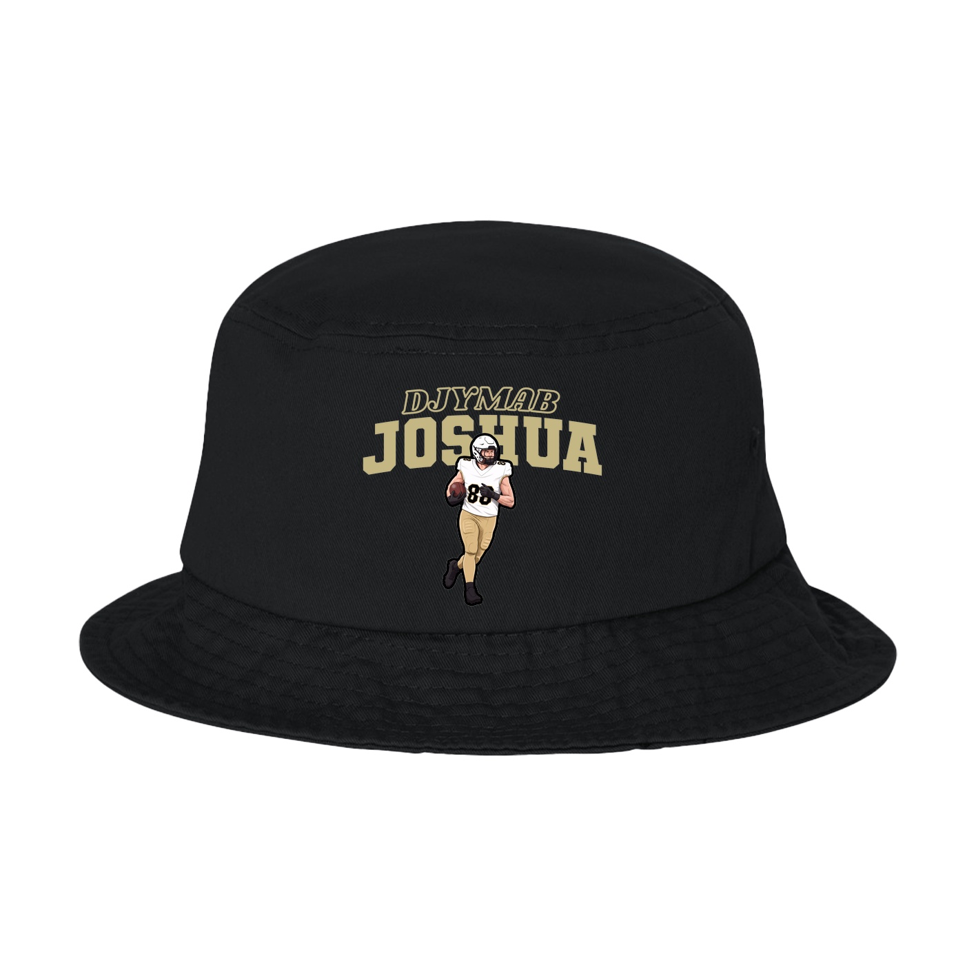 Bucket Cap — Name Arch in Black