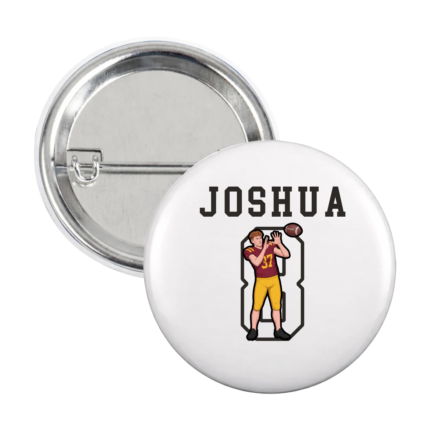 Game Day Button — Shirsey in White