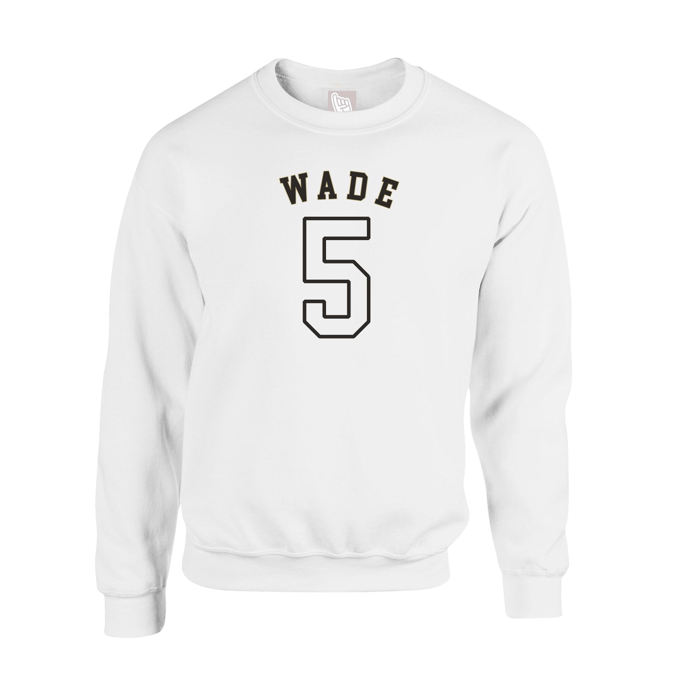 Fleece Crew — Shirsey Arch in White