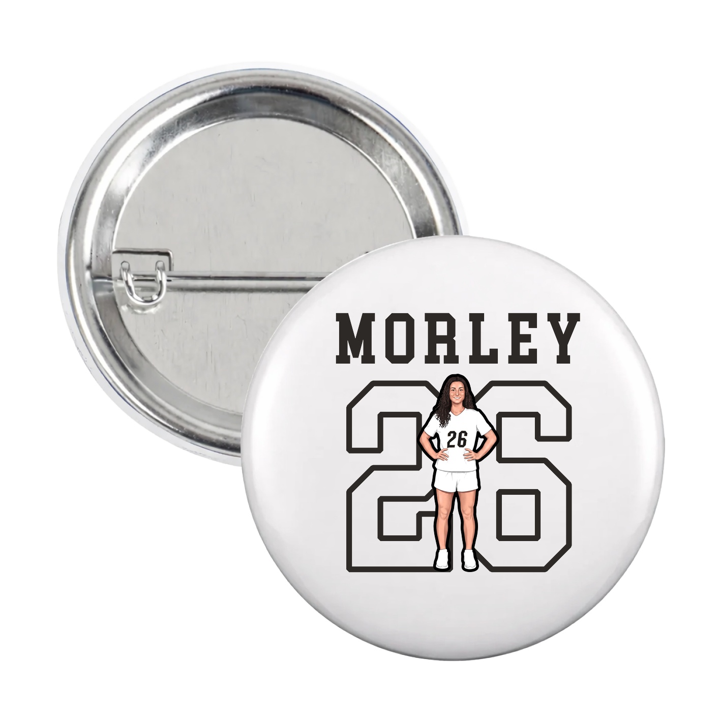 Game Day Button — Shirsey in White