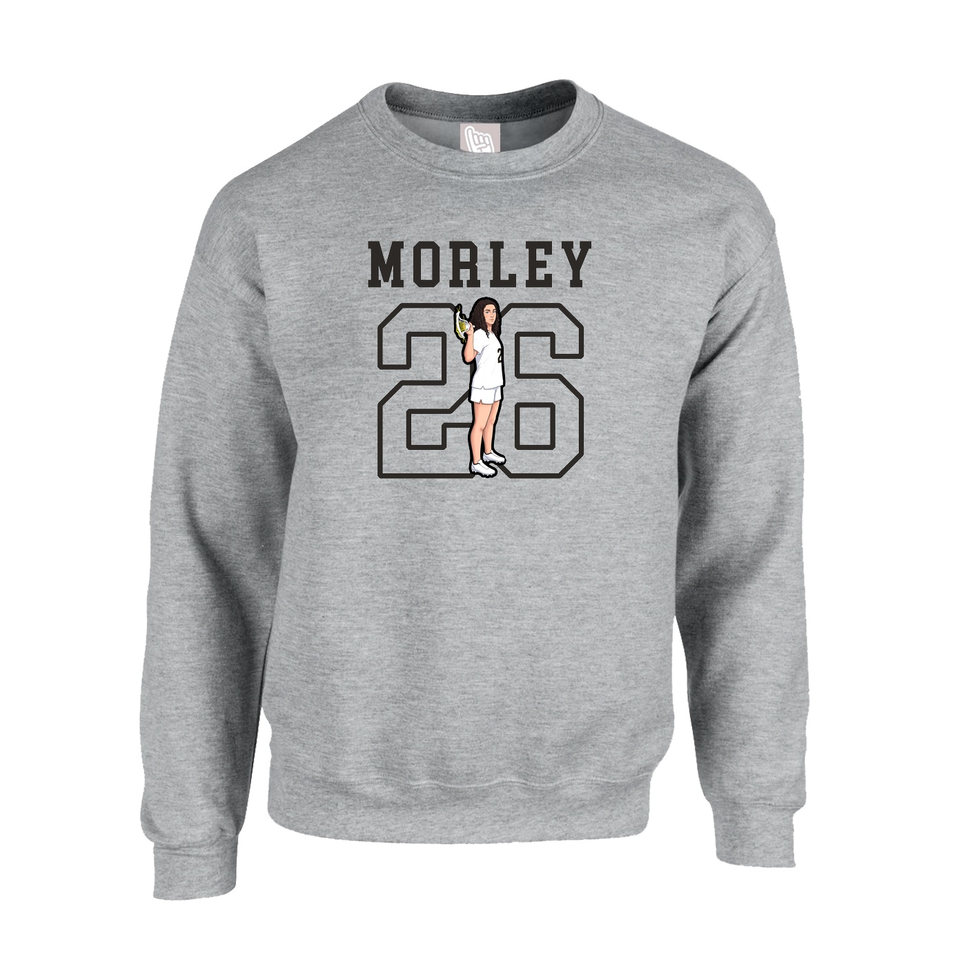 Fleece Crew — Shirsey in Grey